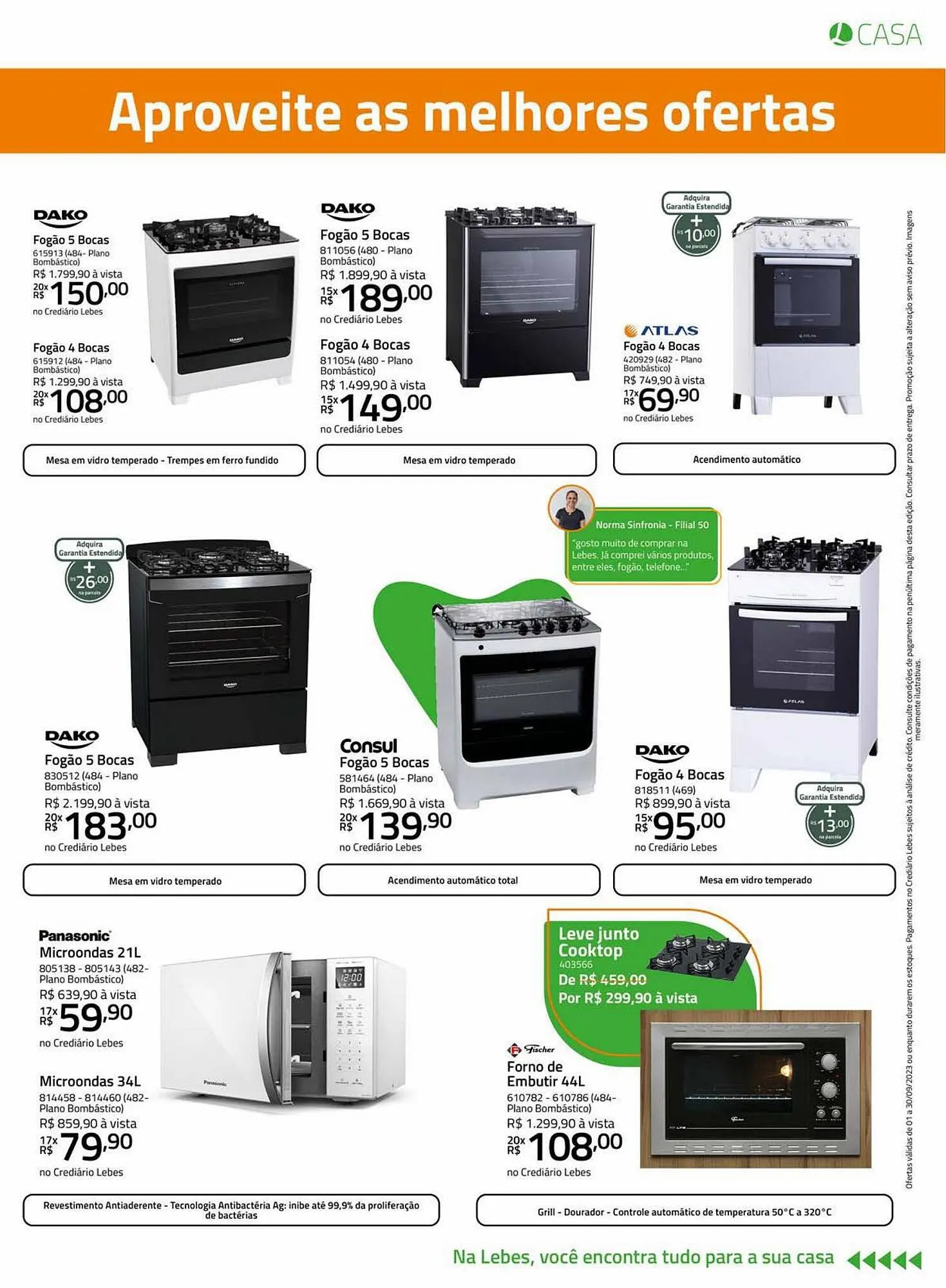 Encarte de Catálogo Lojas Lebes 1 de setembro até 30 de setembro 2023 - Pagina 11