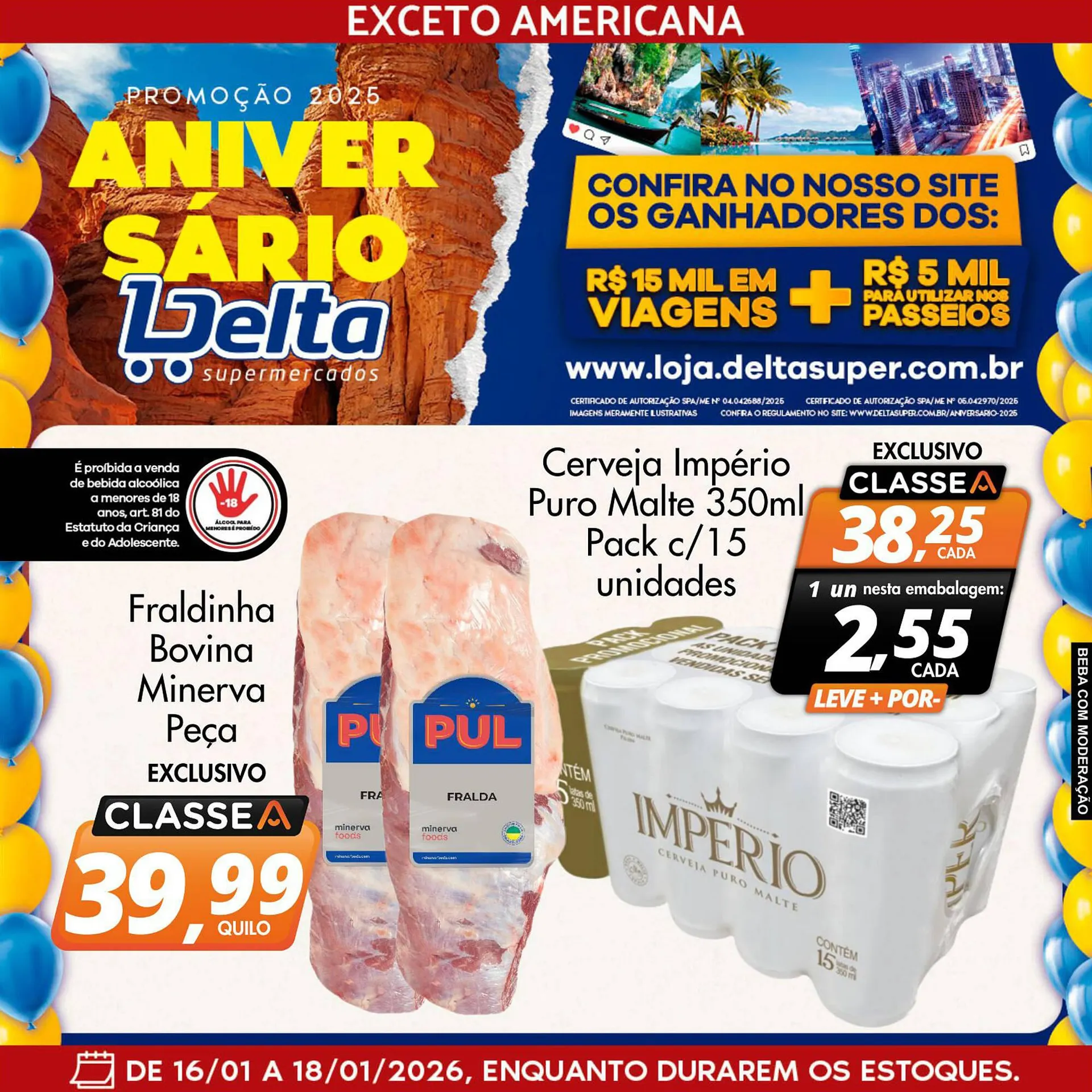 Encarte de Catálogo Delta Supermercados 16 de janeiro até 18 de janeiro 2026 - Pagina 2