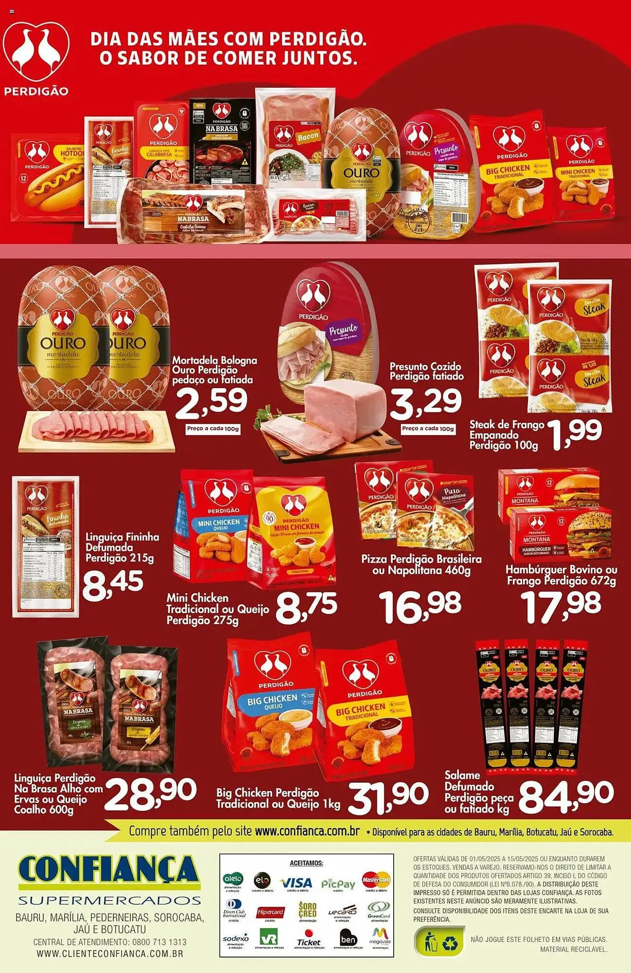 Encarte de Catálogo Confiança Supermercados 1 de maio até 15 de maio 2025 - Pagina 2