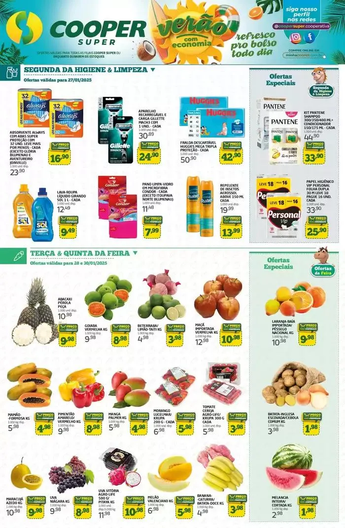 Encarte de Super Semanal 29 de janeiro até 30 de janeiro 2025 - Pagina 1