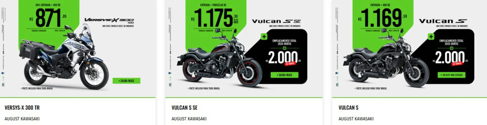 Encarte de Catálogo Kawasaki 20 de agosto até 31 de agosto 2025 - Pagina 2