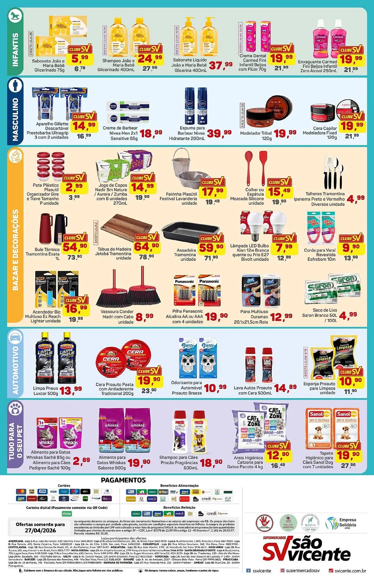 Encarte de Catálogo Supermercados São Vicente 27 de abril até 27 de abril 2026 - Pagina 2