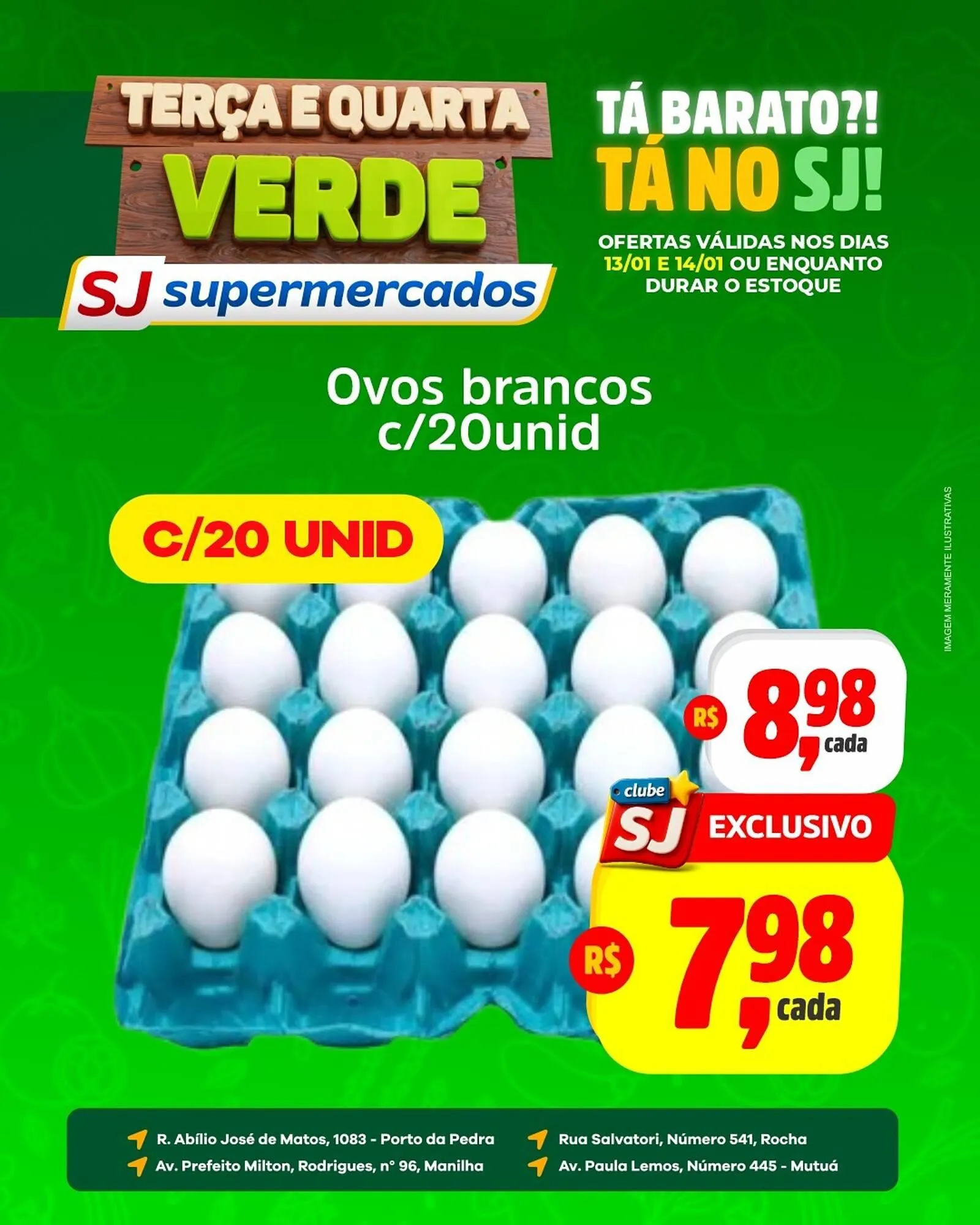 Encarte de Encarte Sj Supermercados 13 de janeiro até 14 de janeiro 2026 - Pagina 1