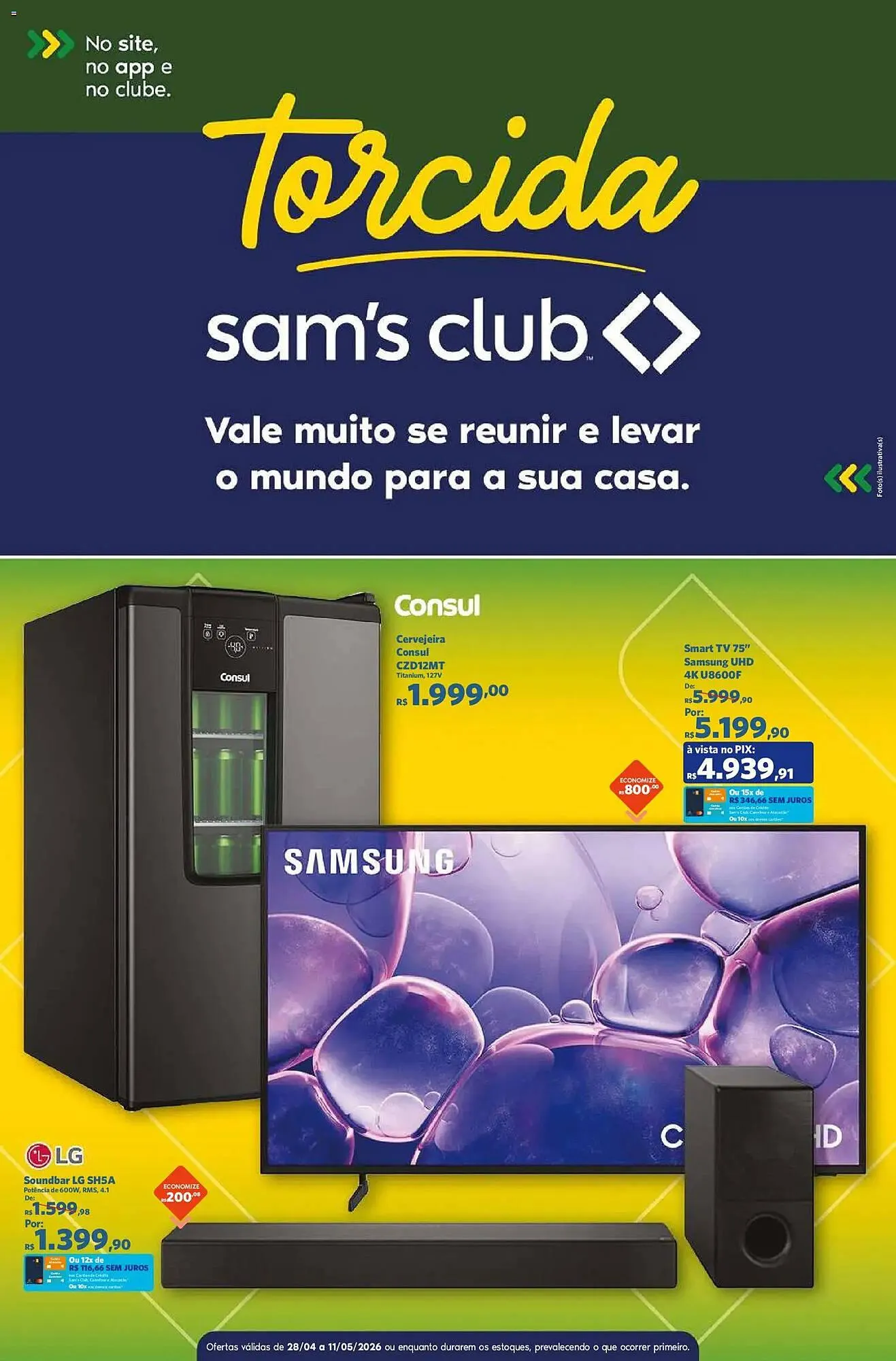 Encarte de Folheto Sam's Club 28 de abril até 11 de maio 2026 - Pagina 1