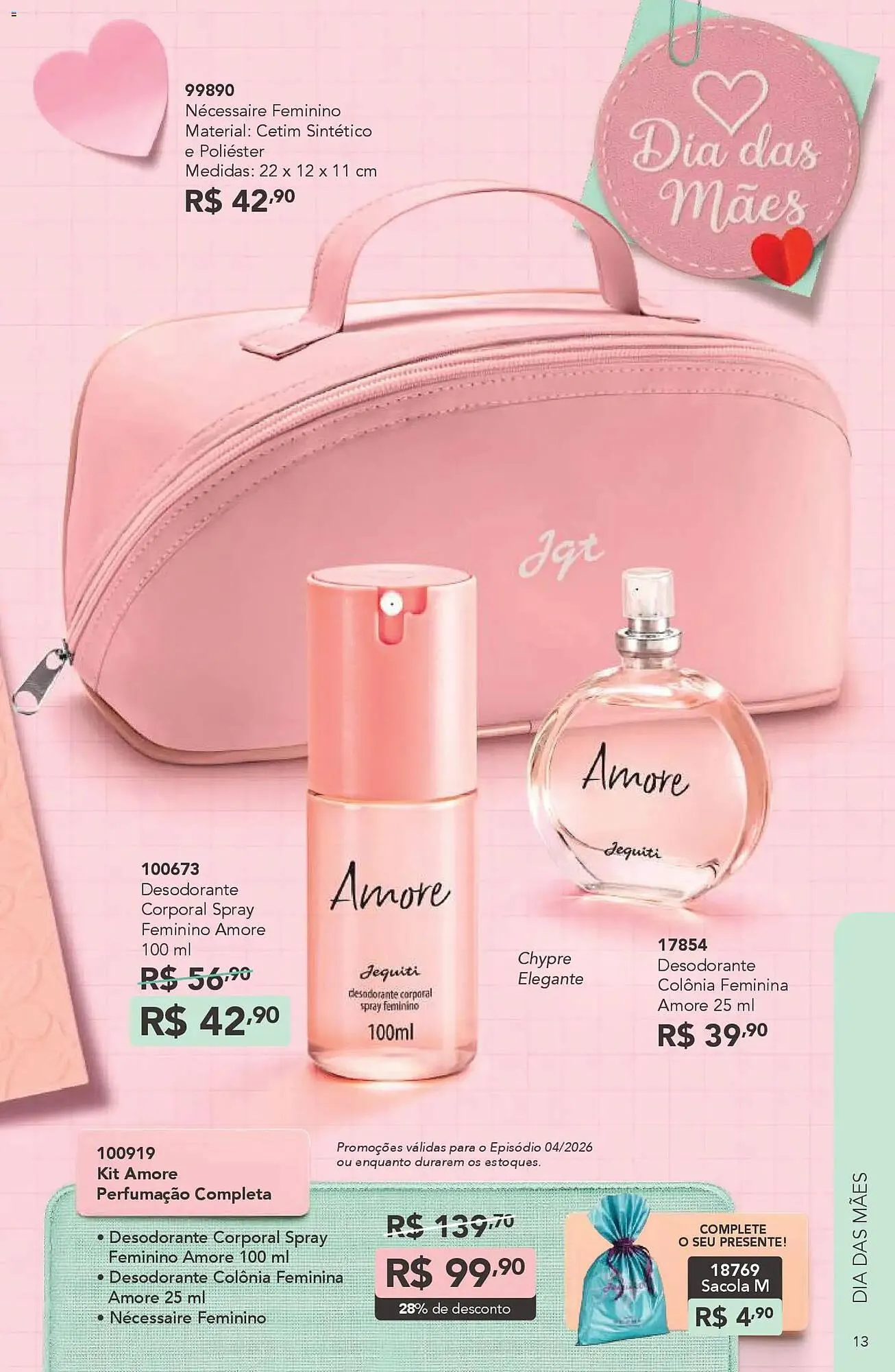 Encarte de Catálogo Jequiti 6 de março até 3 de abril 2026 - Pagina 13