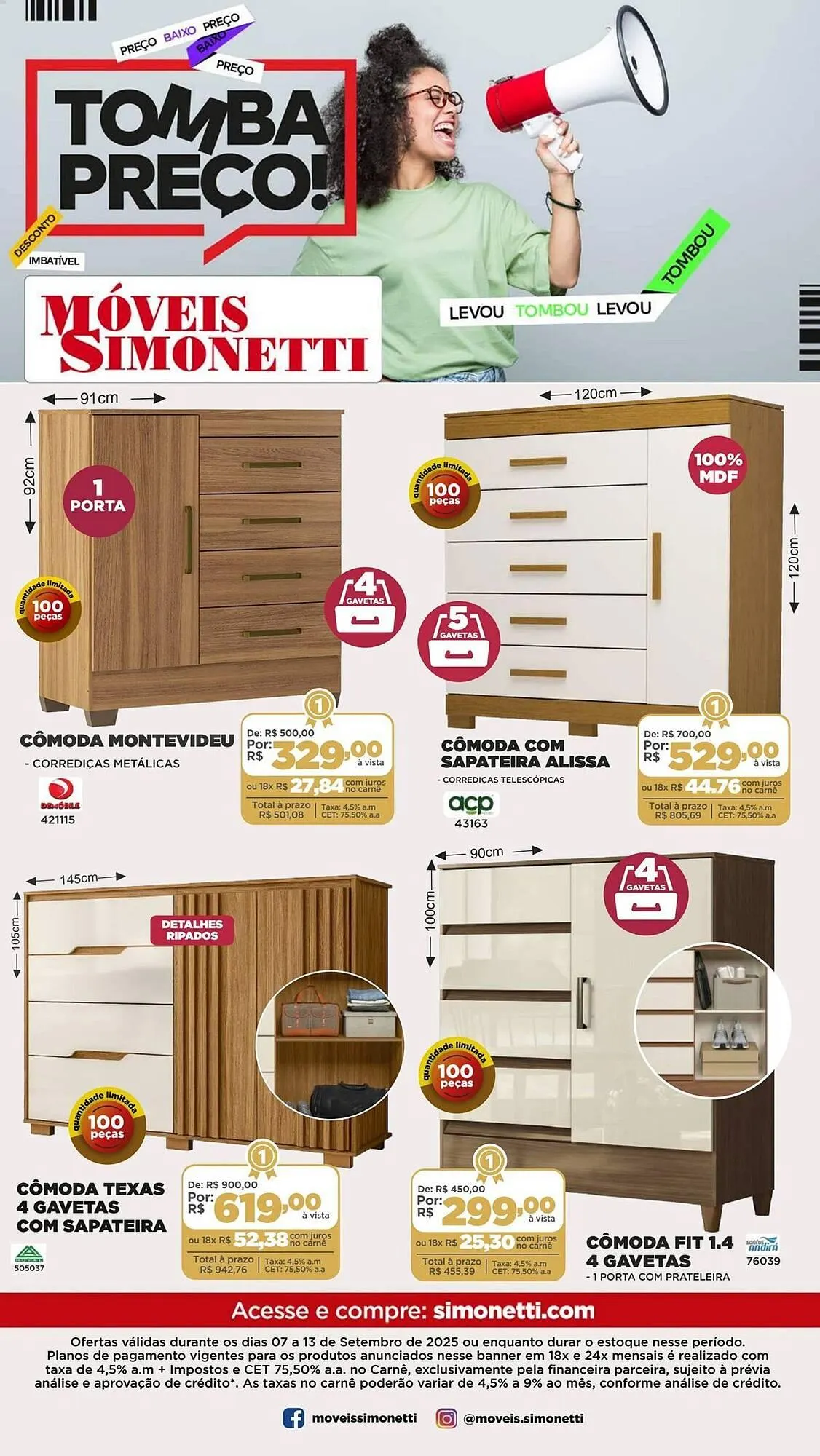 Encarte de Catálogo Móveis Simonetti 8 de setembro até 13 de setembro 2025 - Pagina 7