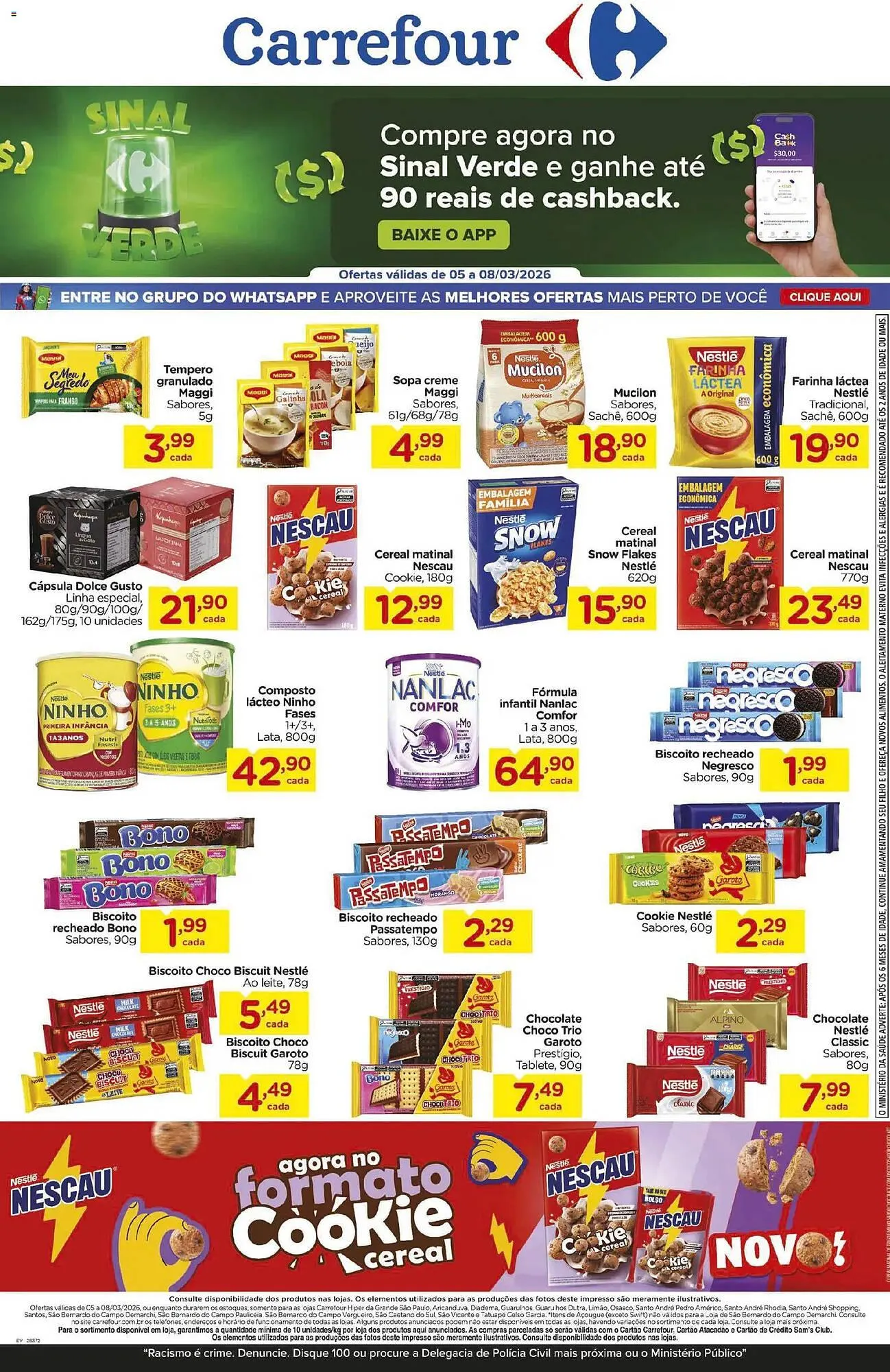 Encarte de Folheto Carrefour 5 de março até 8 de março 2026 - Pagina 1