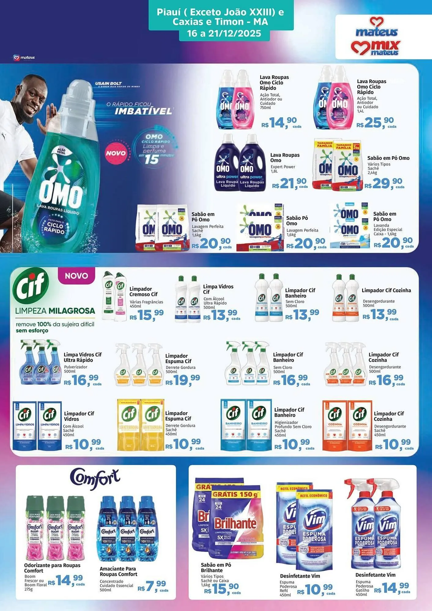 Encarte de Catálogo Supermercados Mateus 16 de dezembro até 21 de dezembro 2025 - Pagina 1