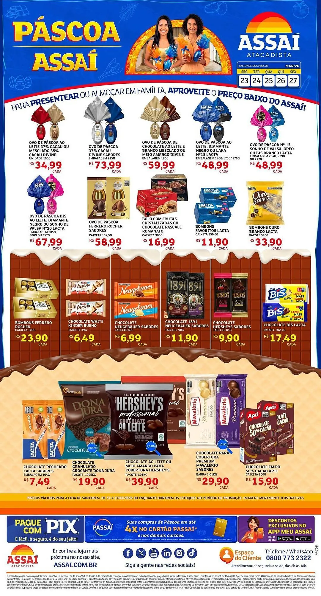 Encarte de Encarte Assaí Atacadista 23 de março até 27 de março 2026 - Pagina 1