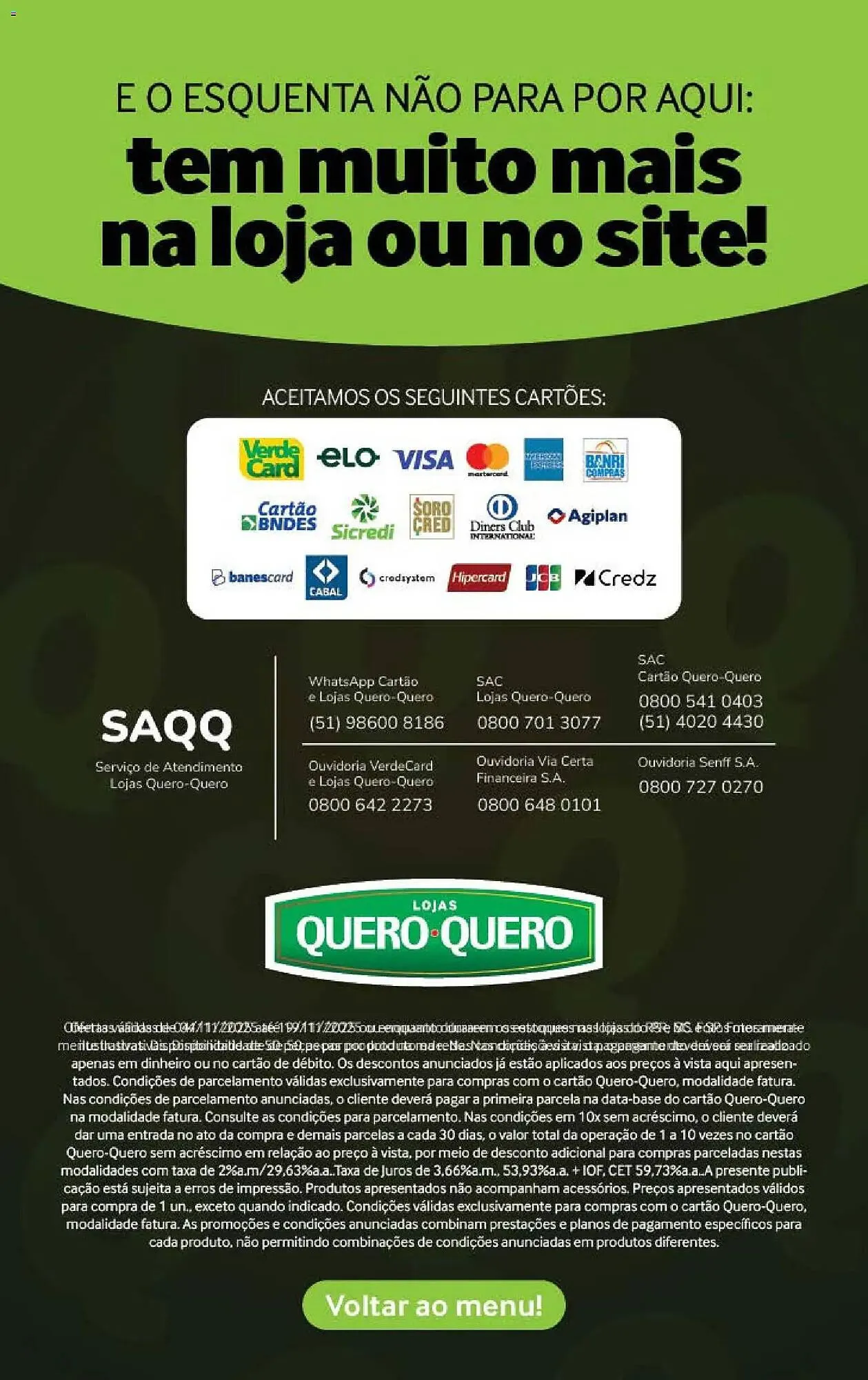 Encarte de Folheto Quero Quero 4 de novembro até 20 de novembro 2025 - Pagina 38