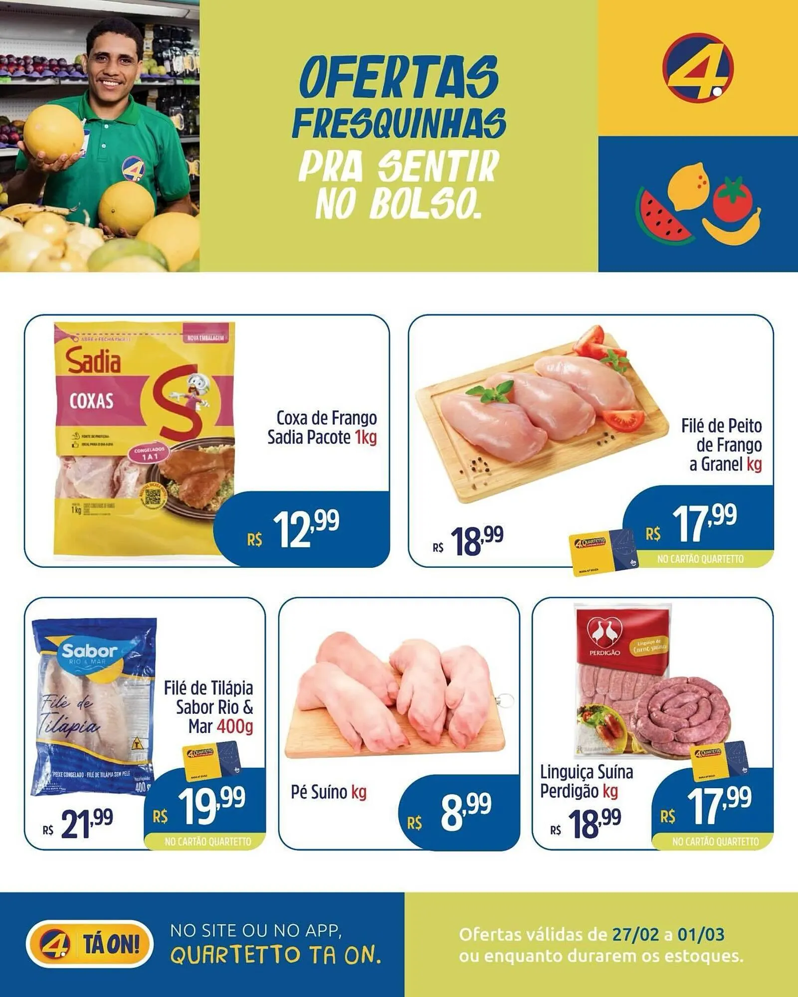 Encarte de Catálogo Quartetto Supermercados 27 de fevereiro até 1 de março 2026 - Pagina 5