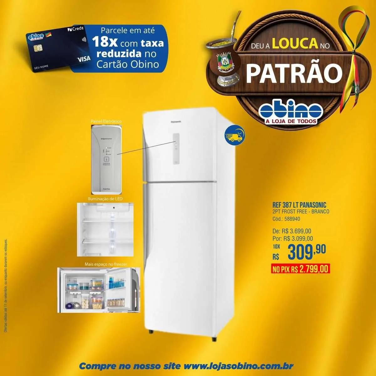 Encarte de Lojas Obino Folheto 31 de agosto até 13 de setembro 2023 - Pagina 4