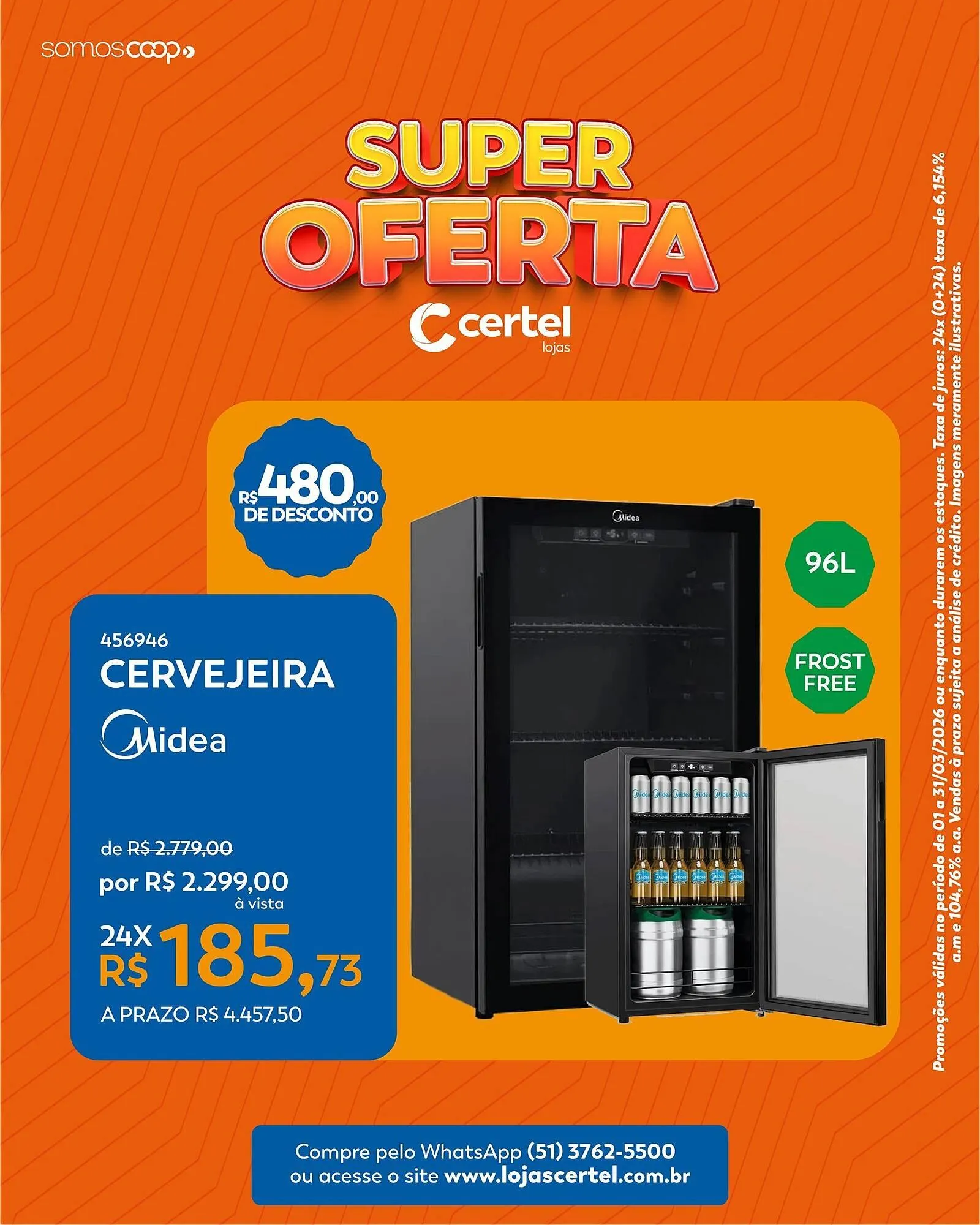 Encarte de Folheto Lojas Certel 1 de março até 31 de março 2026 - Pagina 3