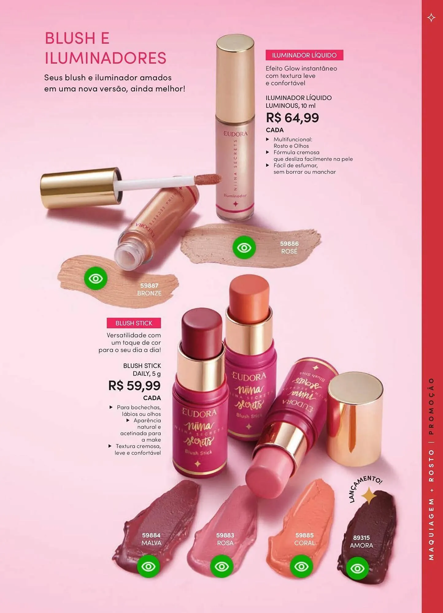 Encarte de Catálogo Eudora 4 de junho até 30 de junho 2025 - Pagina 59