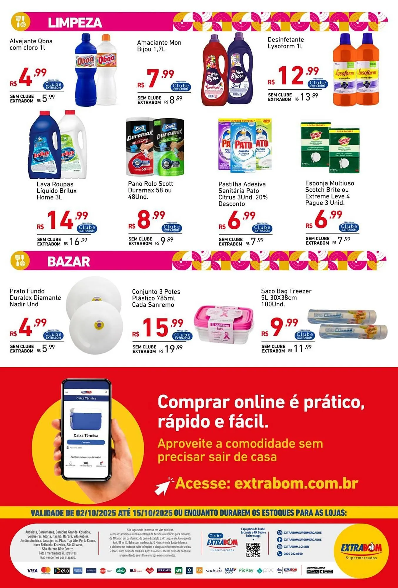 Encarte de Catálogo Extrabom Supermercados 2 de outubro até 15 de outubro 2025 - Pagina 10