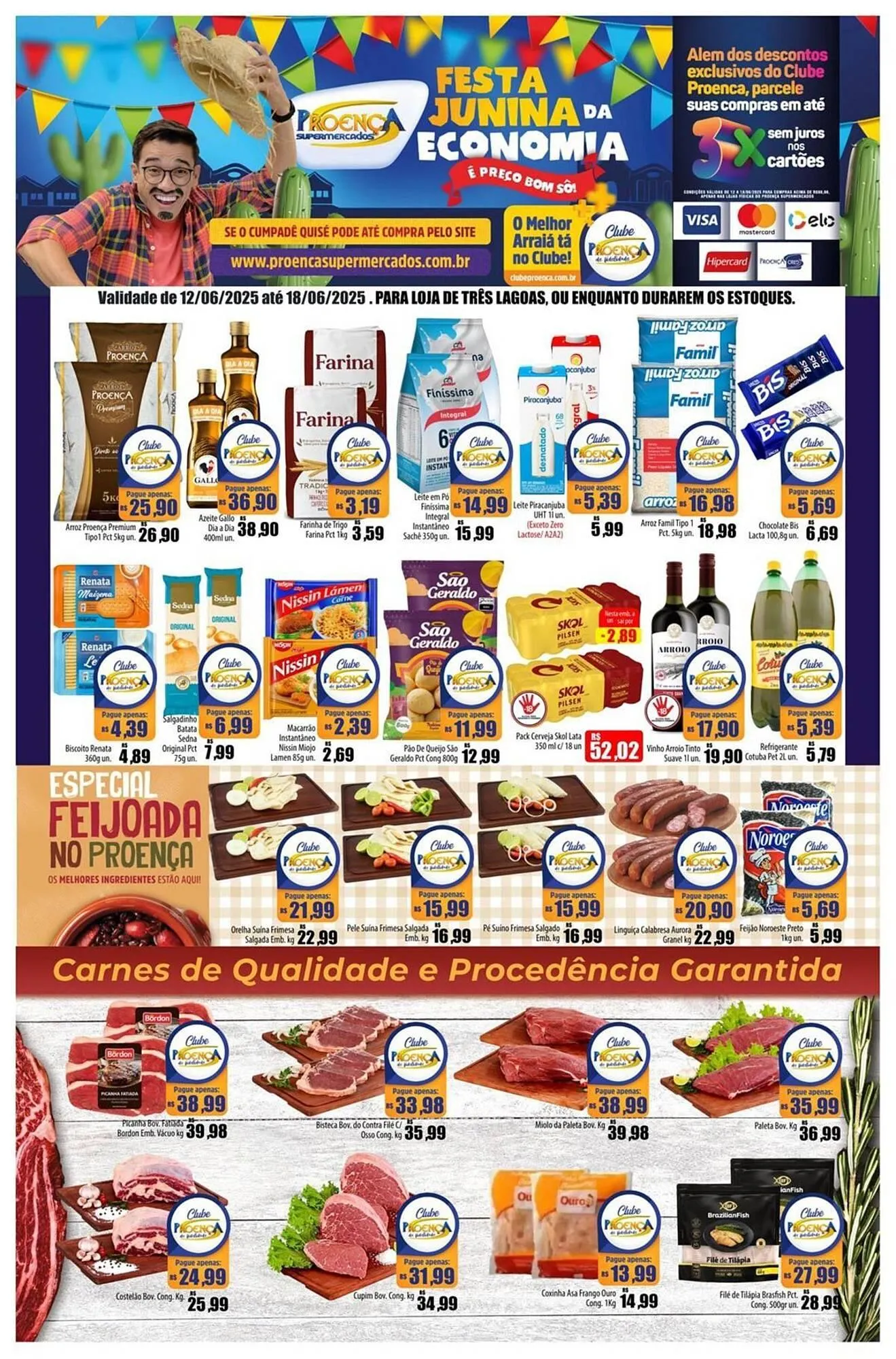 Encarte de Catálogo Proença Supermercados 12 de junho até 18 de junho 2025 - Pagina 1