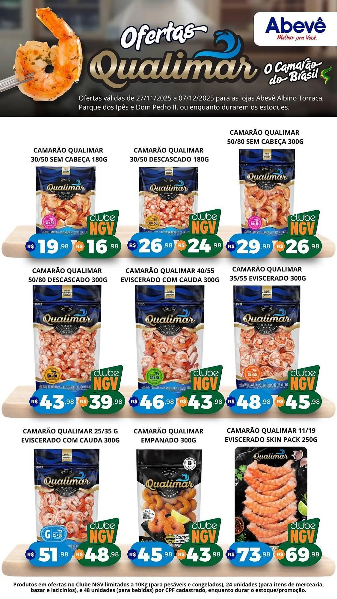Encarte de Catálogo Abevê Supermercados 27 de novembro até 7 de dezembro 2025 - Pagina 1