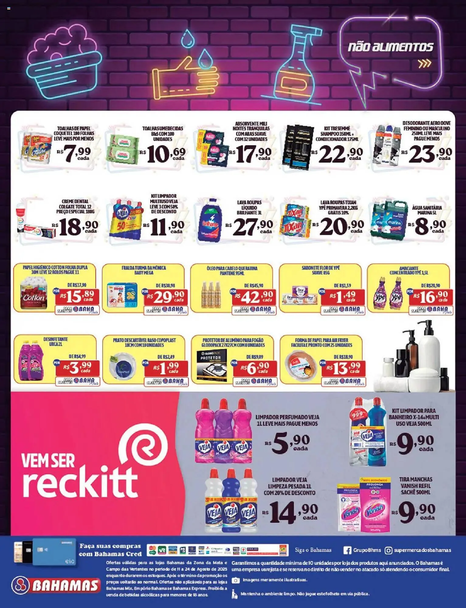 Encarte de Catálogo Bahamas Supermercados 11 de agosto até 25 de agosto 2025 - Pagina 12
