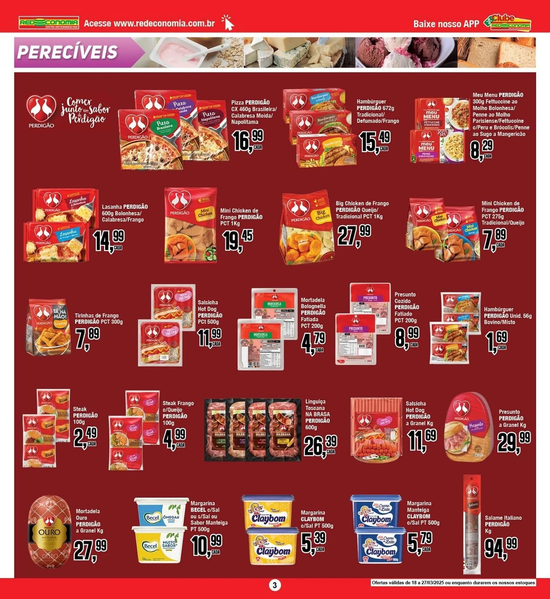 Encarte de Catálogo Rede Economia 18 de março até 27 de março 2025 - Pagina 3