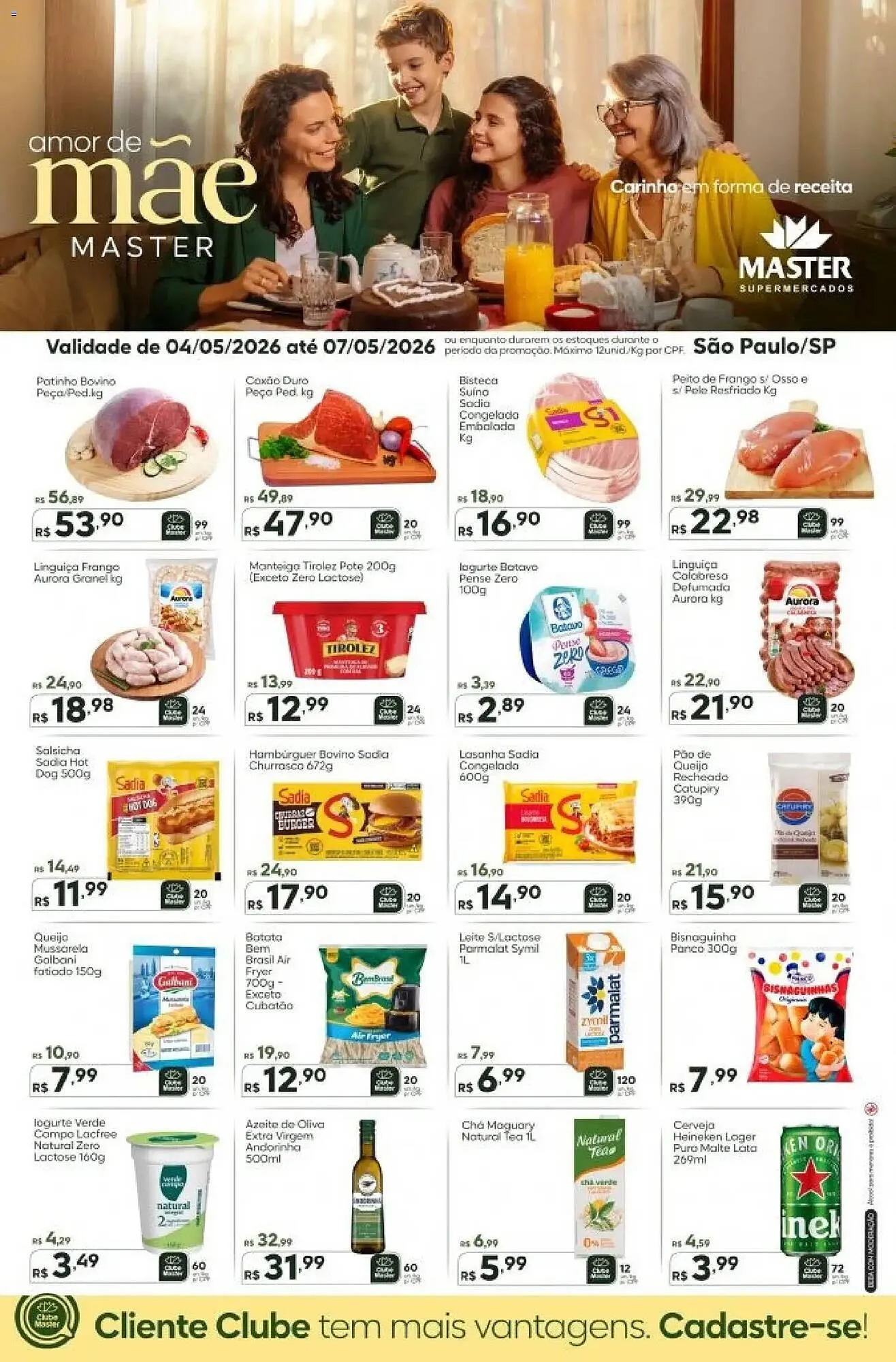 Encarte de Folheto Master Supermercados 4 de maio até 7 de maio 2026 - Pagina 1
