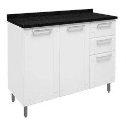 Balcão Bertolini Multipla 6114 com Tampo - Branco