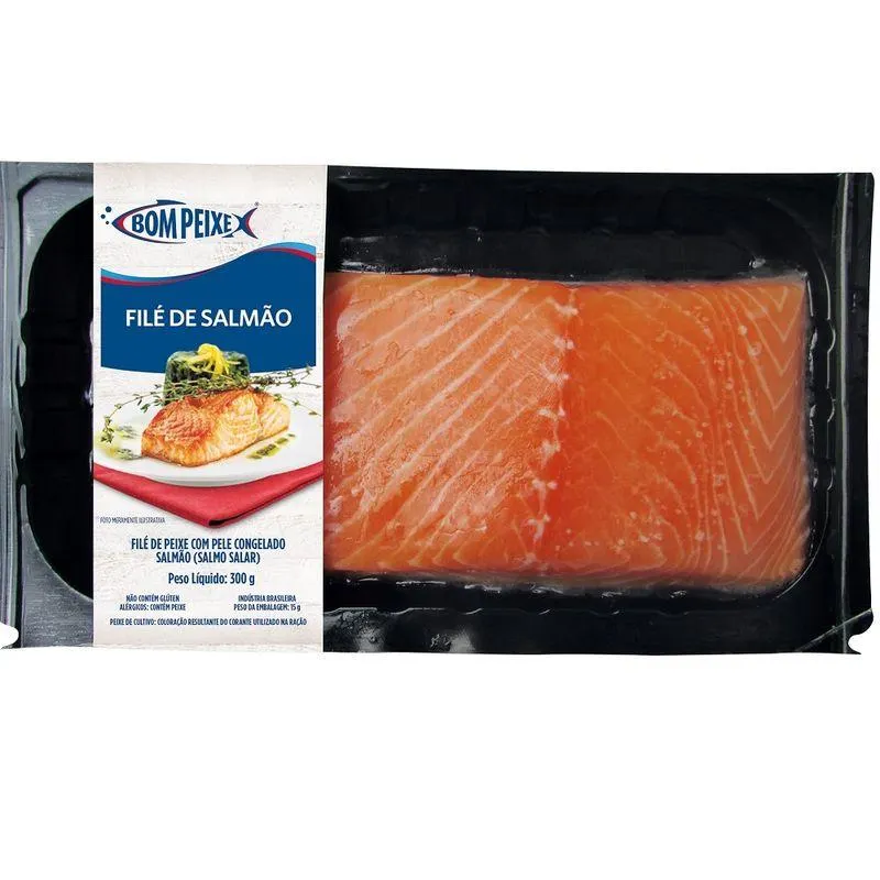 Peixe Salmão Bom Peixe Filé 300g