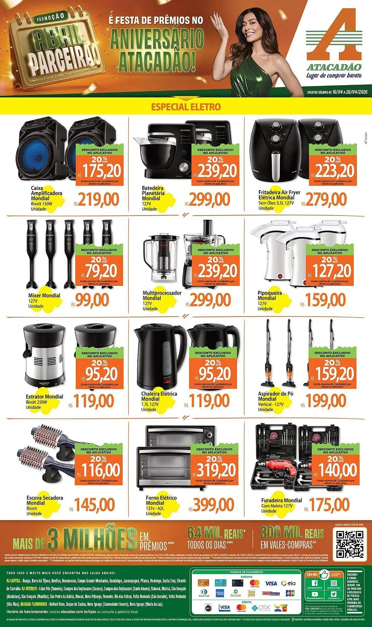 Encarte de Folheto Atacadão 20 de abril até 26 de abril 2026 - Pagina 1