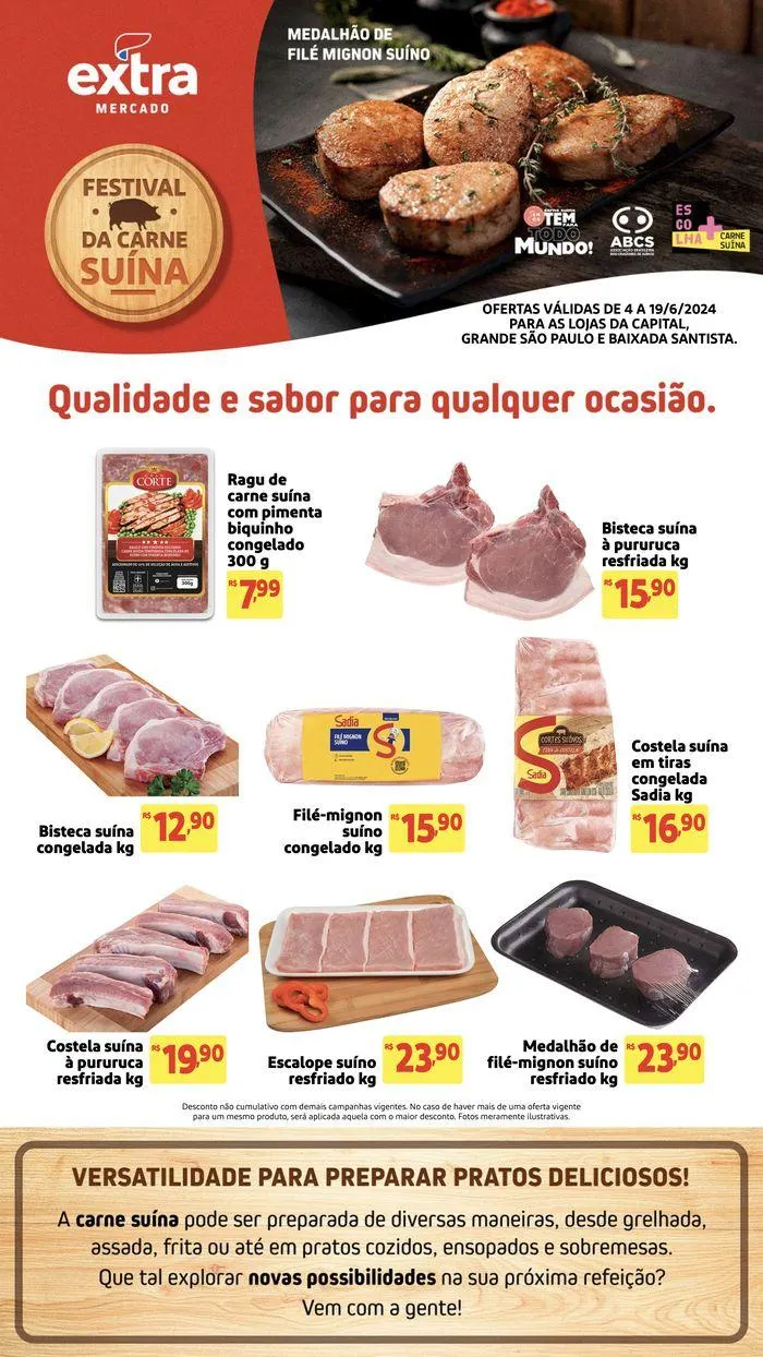 Encarte de Ofertas Extra 4 de junho até 19 de junho 2024 - Pagina 1
