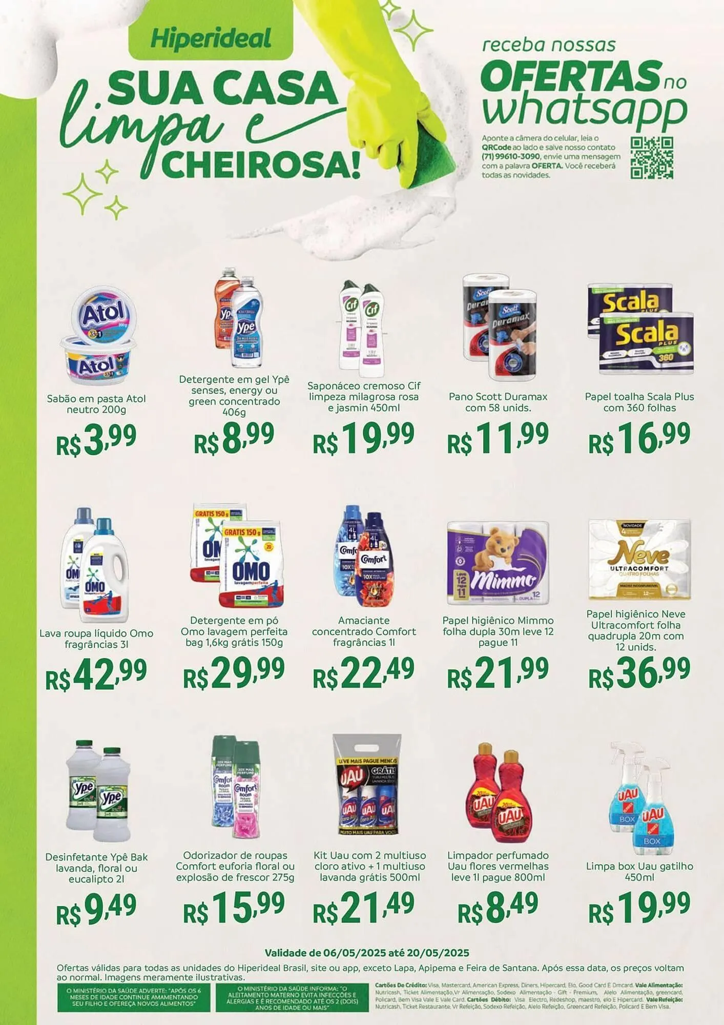 Encarte de Catálogo Hiperideal Supermercados 6 de maio até 20 de maio 2025 - Pagina 1