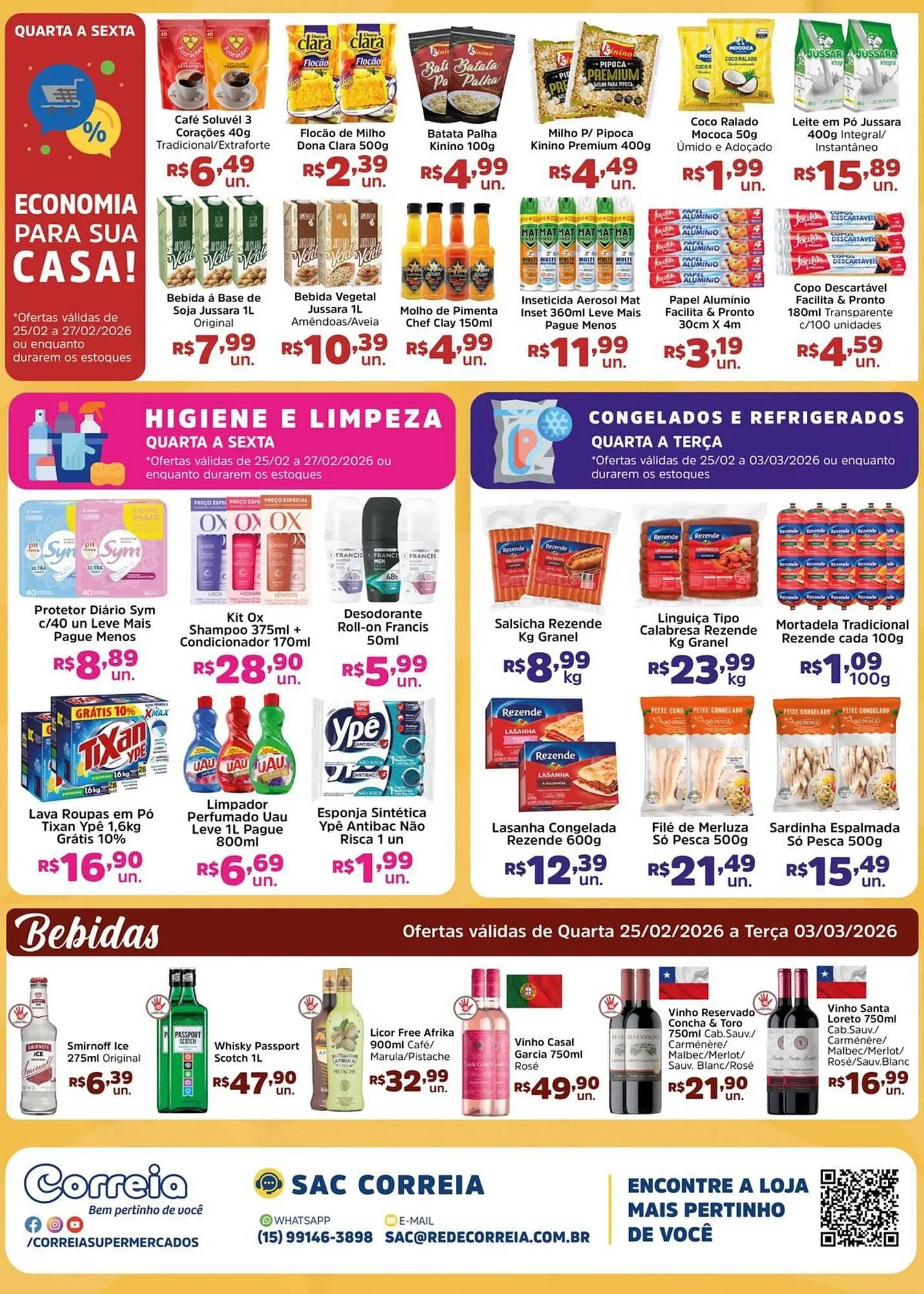 Encarte de Catálogo Supermercados Correia 25 de fevereiro até 26 de fevereiro 2026 - Pagina 2