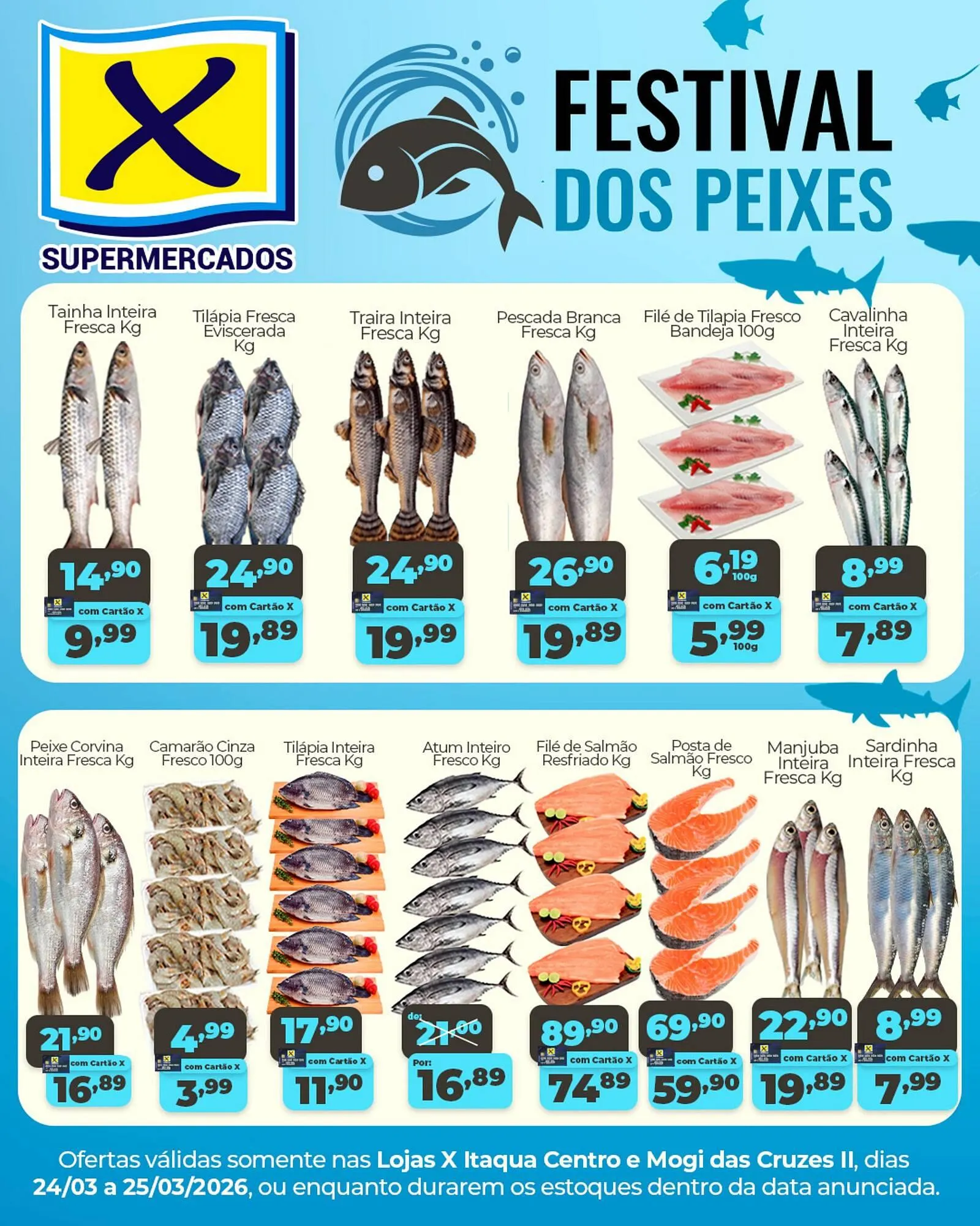 Encarte de Folheto X Supermercados 24 de março até 25 de março 2026 - Pagina 1
