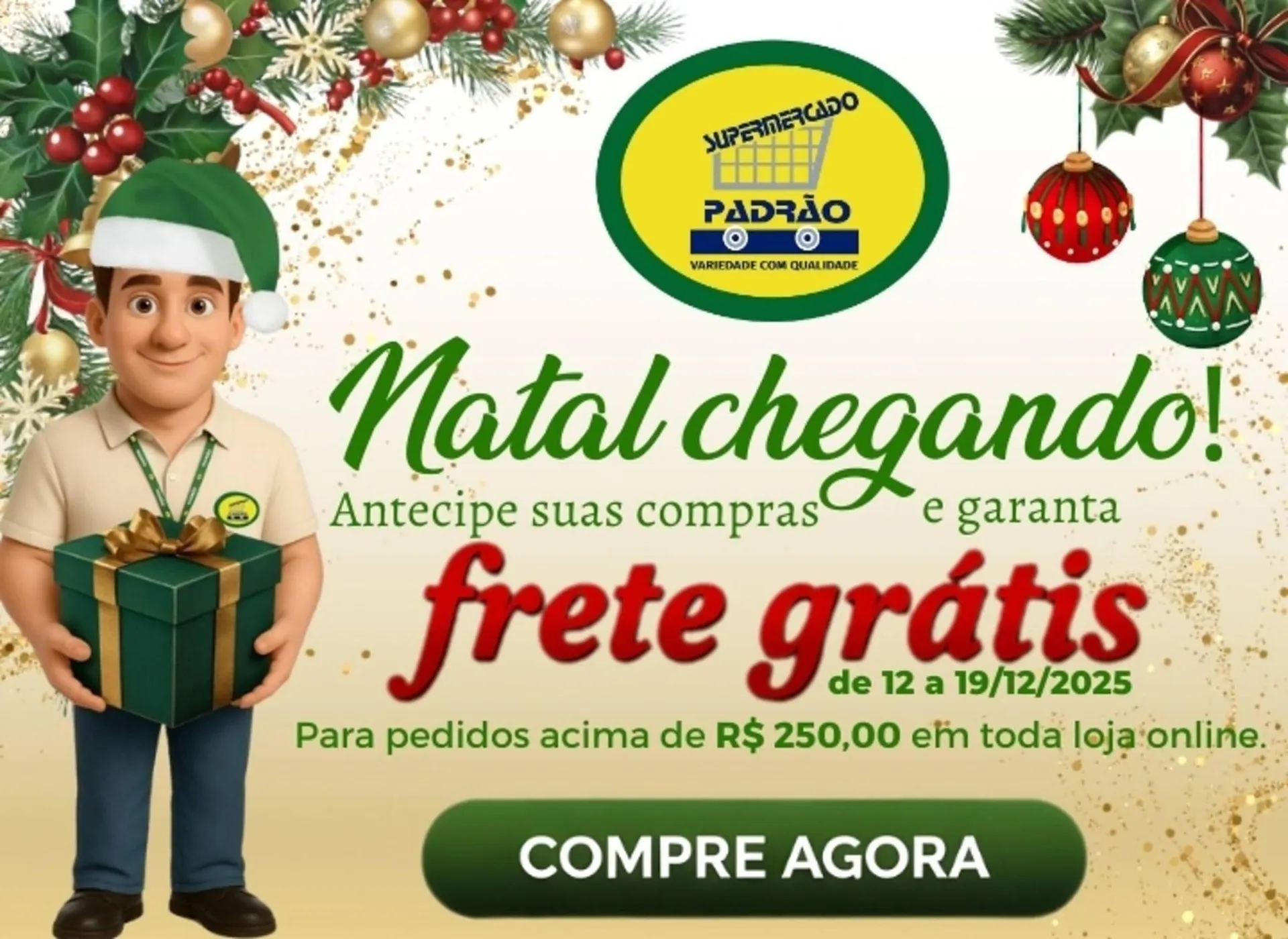 Encarte de Folheto Supermercado Padrão 12 de dezembro até 19 de dezembro 2025 - Pagina 1