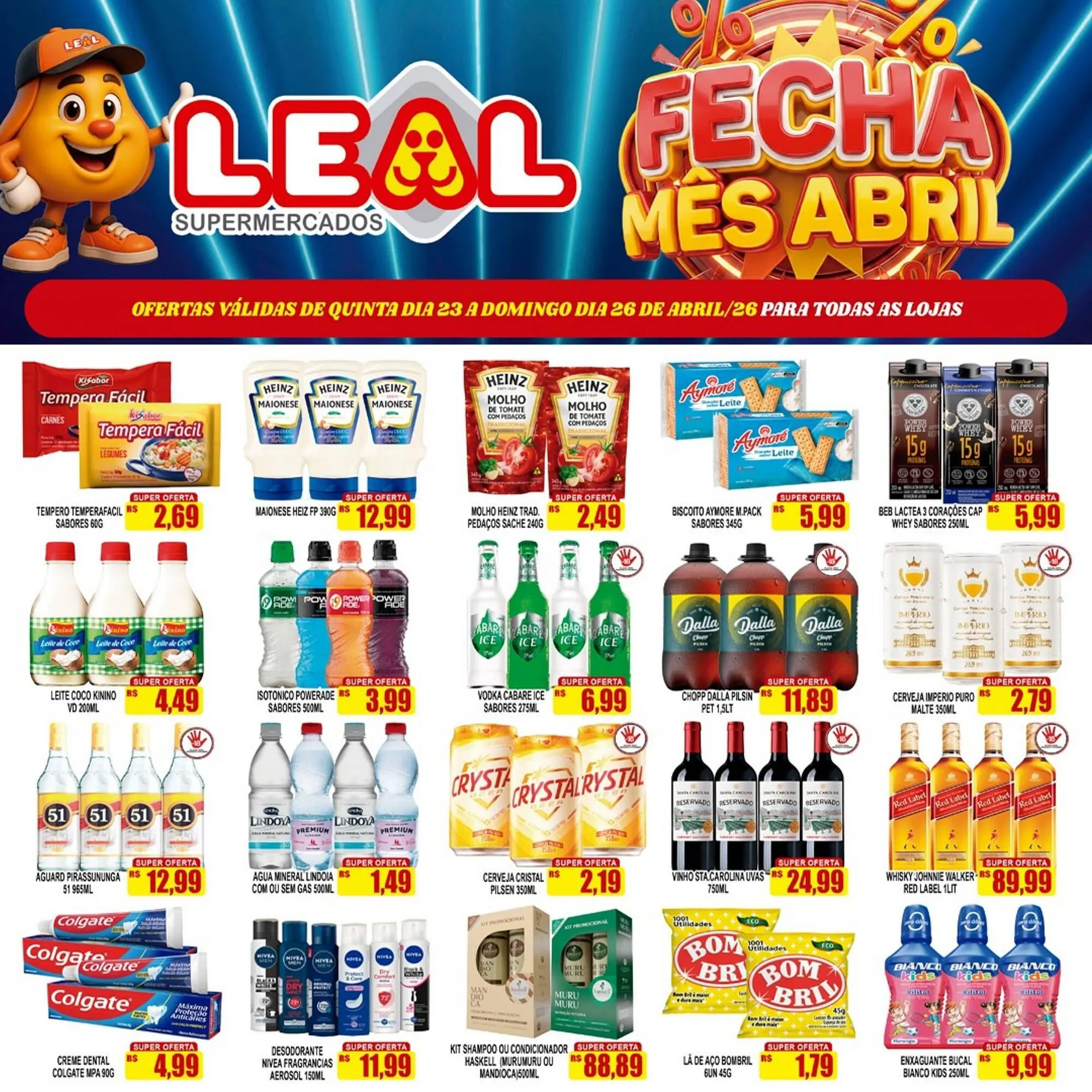 Encarte de Folheto Supermercado leal 23 de abril até 26 de abril 2026 - Pagina 3