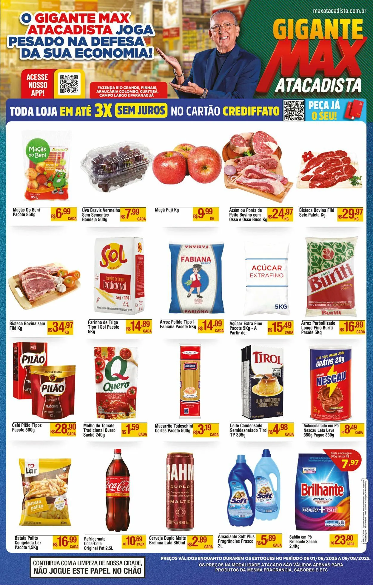 Encarte de Max Atacadista - Araucária 4 de agosto até 9 de agosto 2025 - Pagina 1