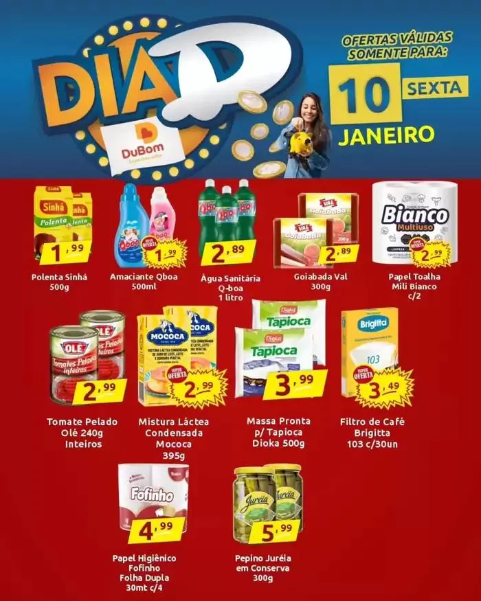 Encarte de Encarte Dubom Supermercados 10 de janeiro até 10 de janeiro 2025 - Pagina 1