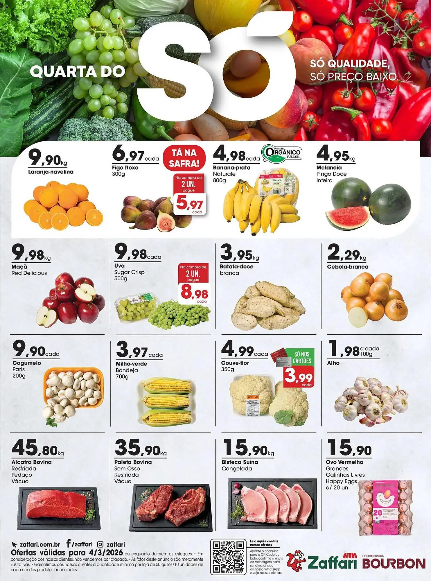 Encarte de Encarte Zaffari 4 de março até 4 de março 2026 - Pagina 1