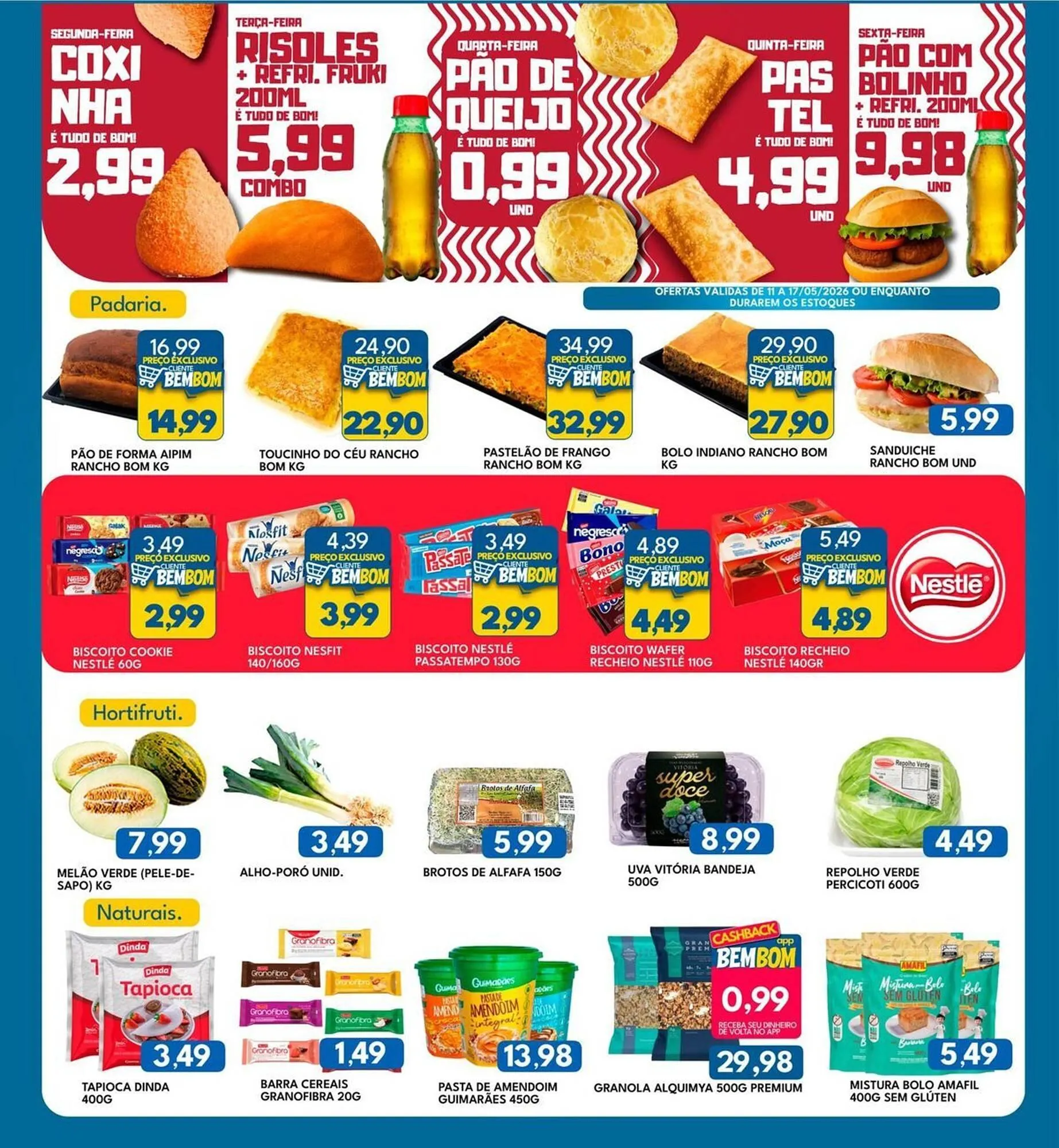 Encarte de Catálogo Rancho Bom Supermercados 11 de maio até 17 de maio 2026 - Pagina 4