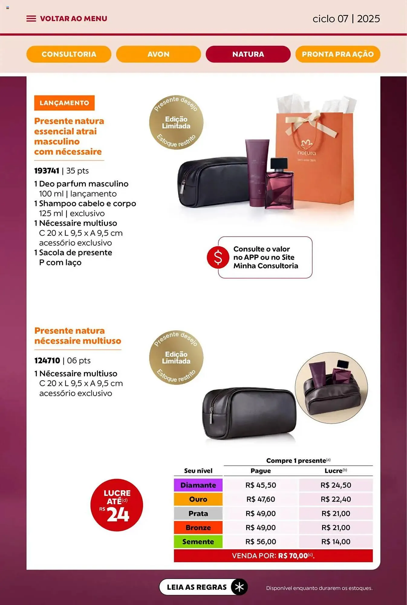 Encarte de Catálogo Avon 3 de abril até 1 de maio 2025 - Pagina 61