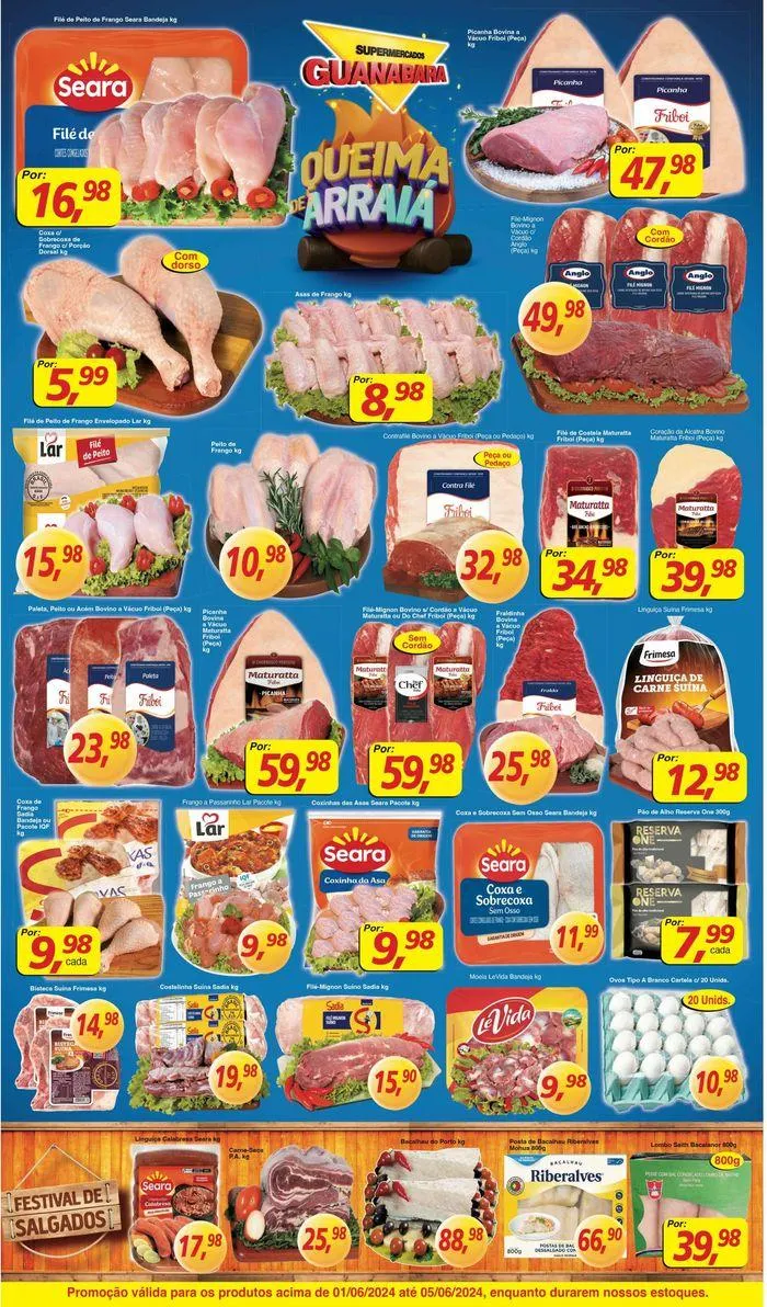 Encarte de Ofertas Supermercados Guanabara 3 de junho até 5 de junho 2024 - Pagina 9