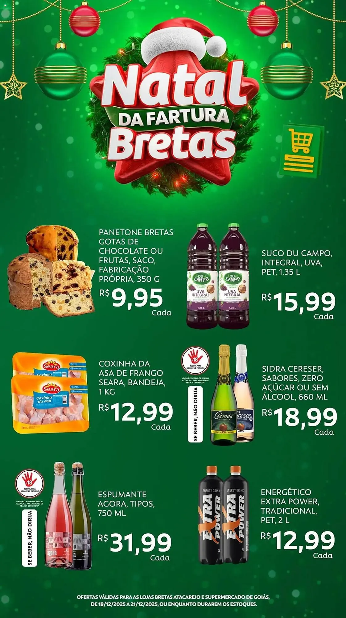 Encarte de Catálogo Supermercados Bretas 18 de dezembro até 21 de dezembro 2025 - Pagina 2