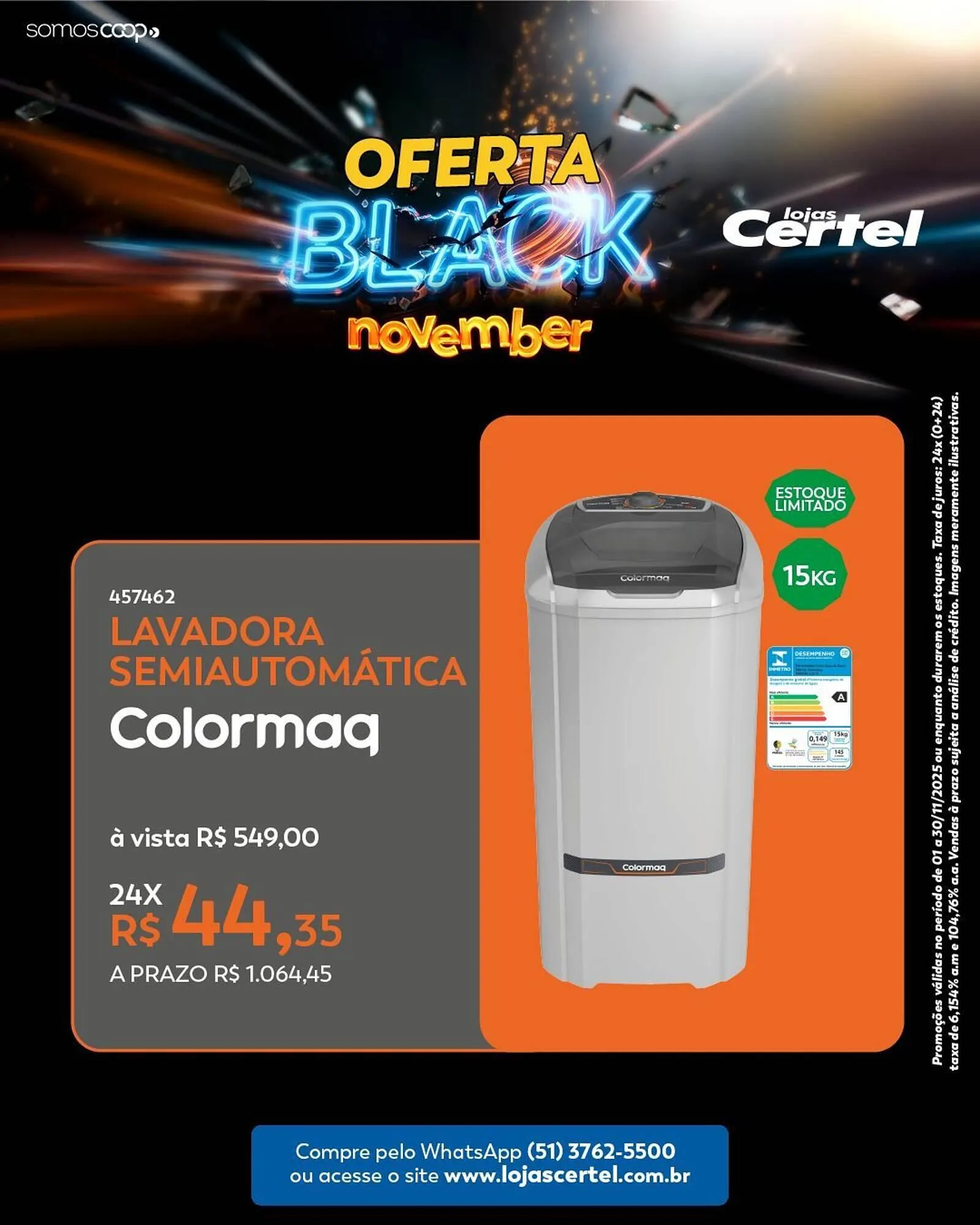 Encarte de Folheto Lojas Certel 5 de novembro até 30 de novembro 2025 - Pagina 2