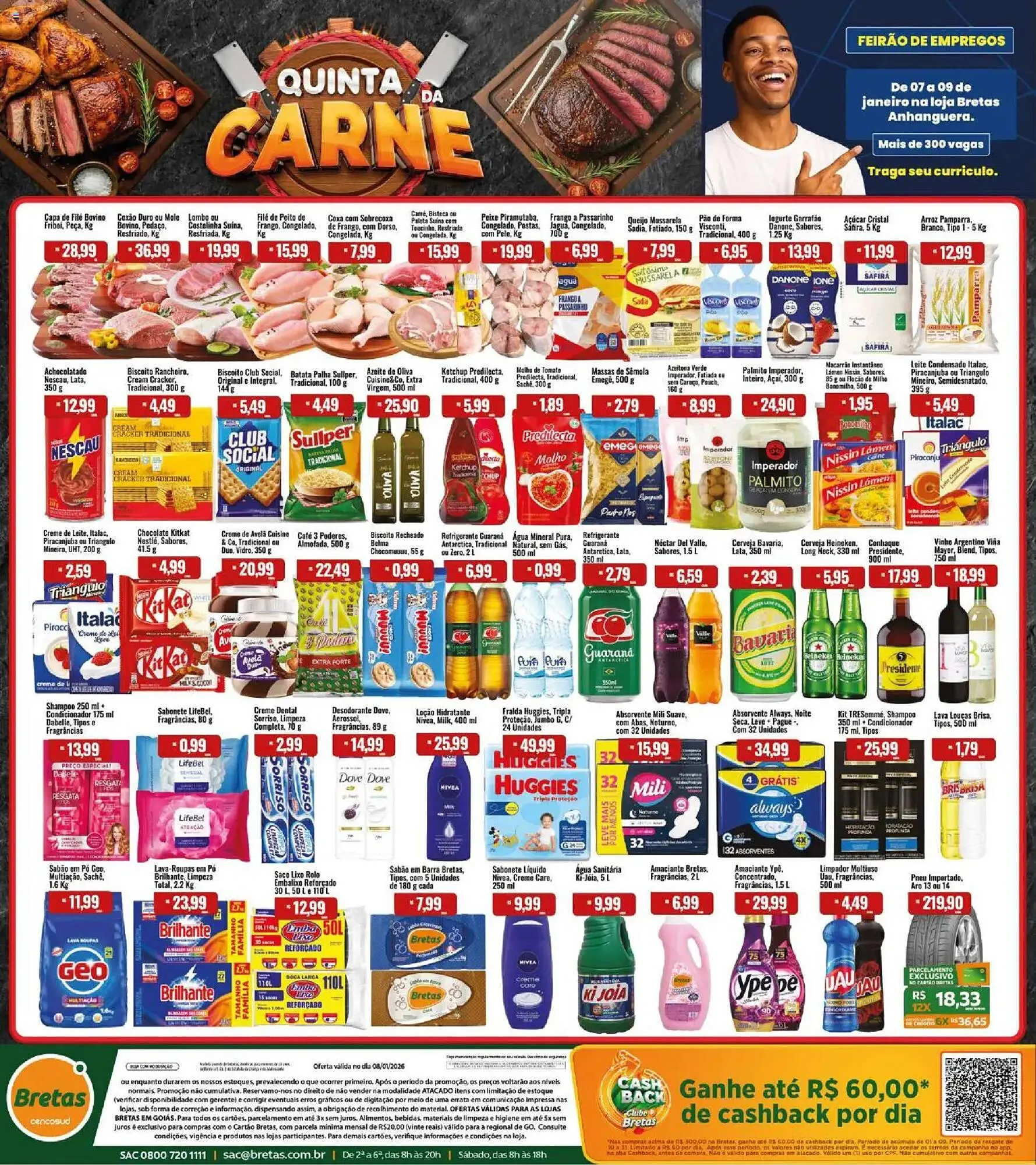 Encarte de Catálogo Supermercados Bretas 8 de janeiro até 8 de janeiro 2026 - Pagina 1