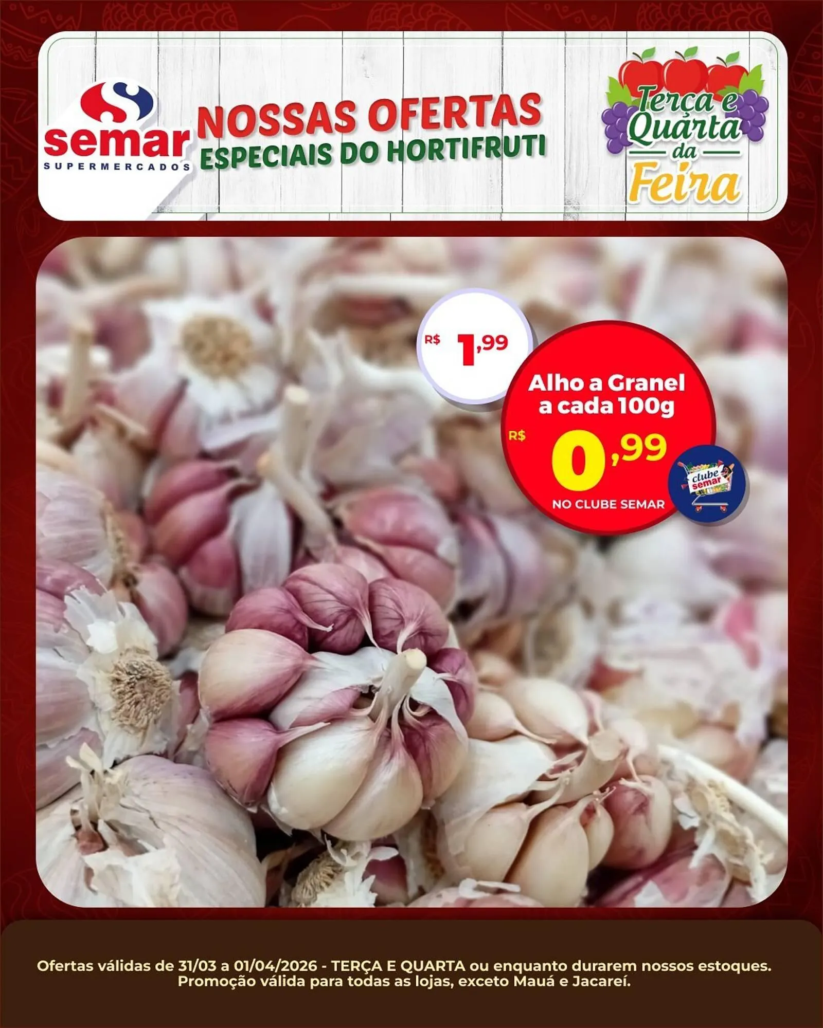 Encarte de Folheto Semar Supermercado 31 de março até 1 de abril 2026 - Pagina 3