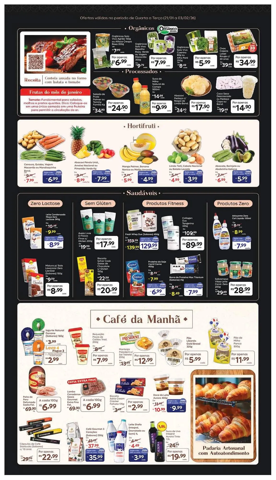 Encarte de Tabloide Barbosa Supermercados 21 de janeiro até 3 de fevereiro 2026 - Pagina 2