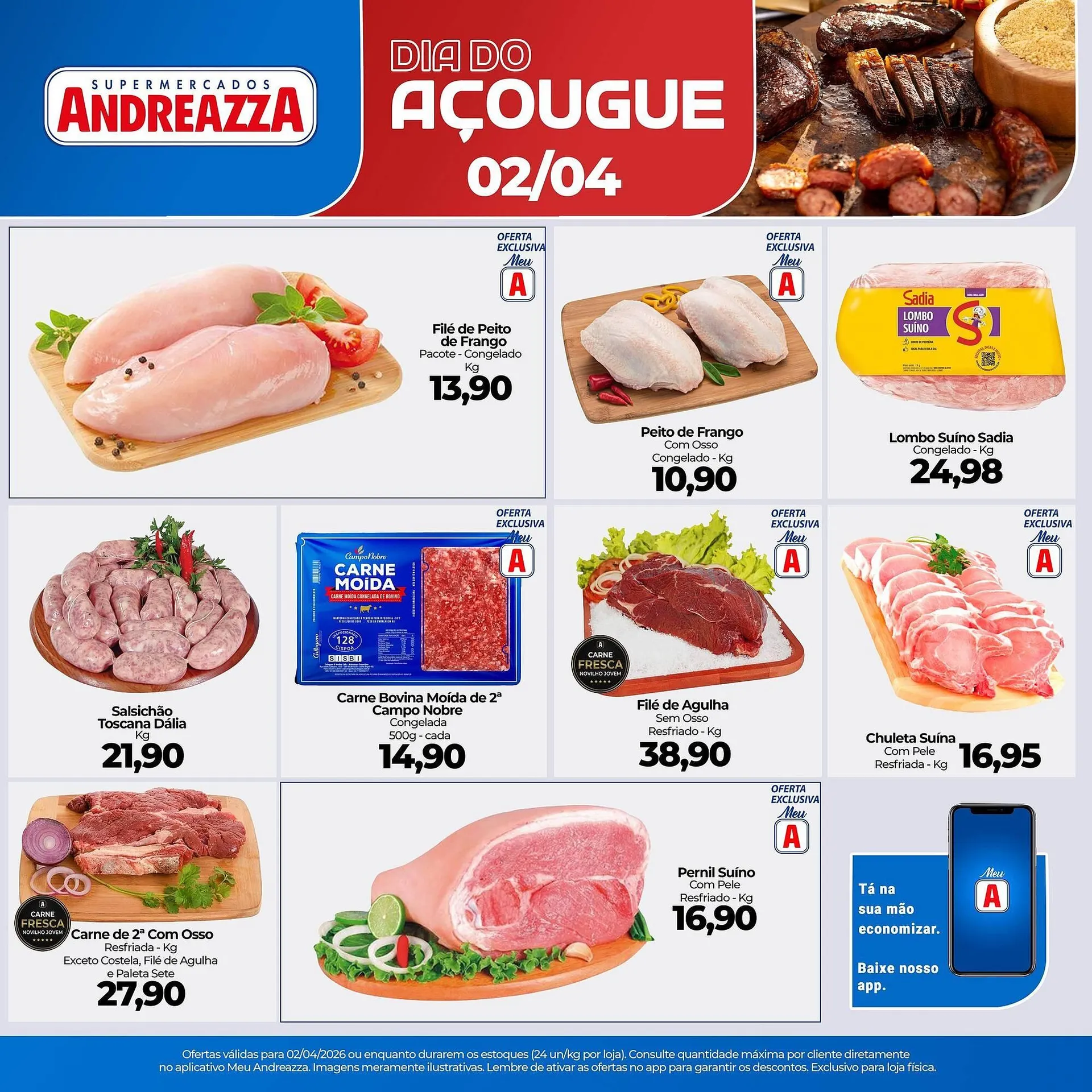 Encarte de Catálogo Supermercados Andreazza 2 de abril até 2 de abril 2026 - Pagina 1