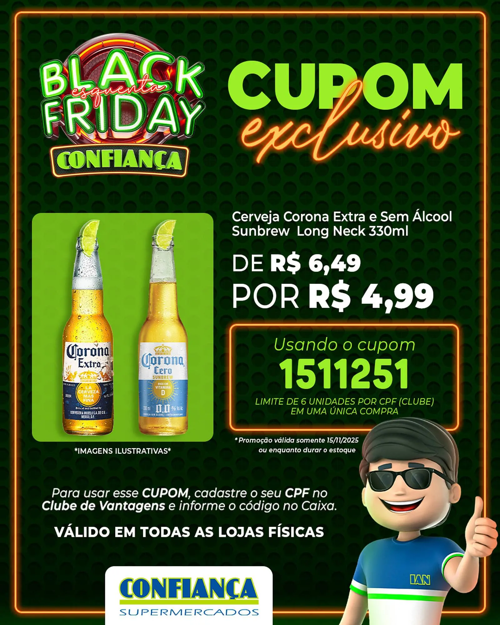 Encarte de Catálogo Confiança Supermercados 15 de novembro até 17 de novembro 2025 - Pagina 1