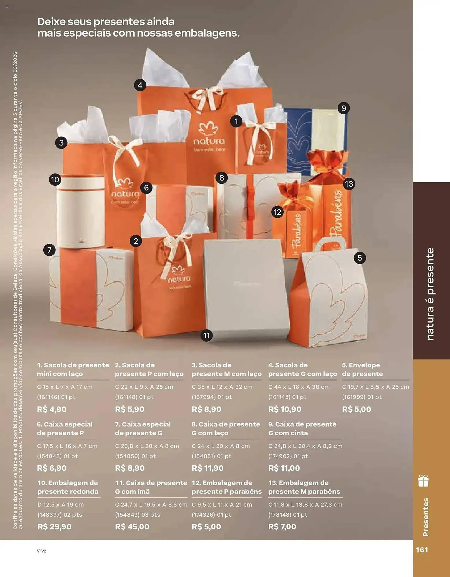 Encarte de Catálogo Natura 4 de fevereiro até 25 de fevereiro 2026 - Pagina 161