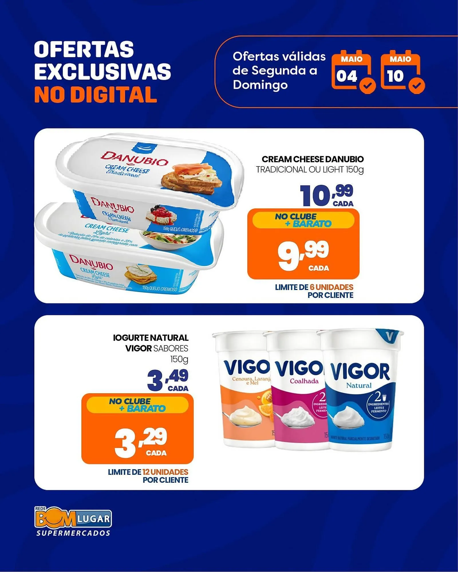 Encarte de Folheto Rede Bom Lugar 4 de maio até 10 de maio 2026 - Pagina 1