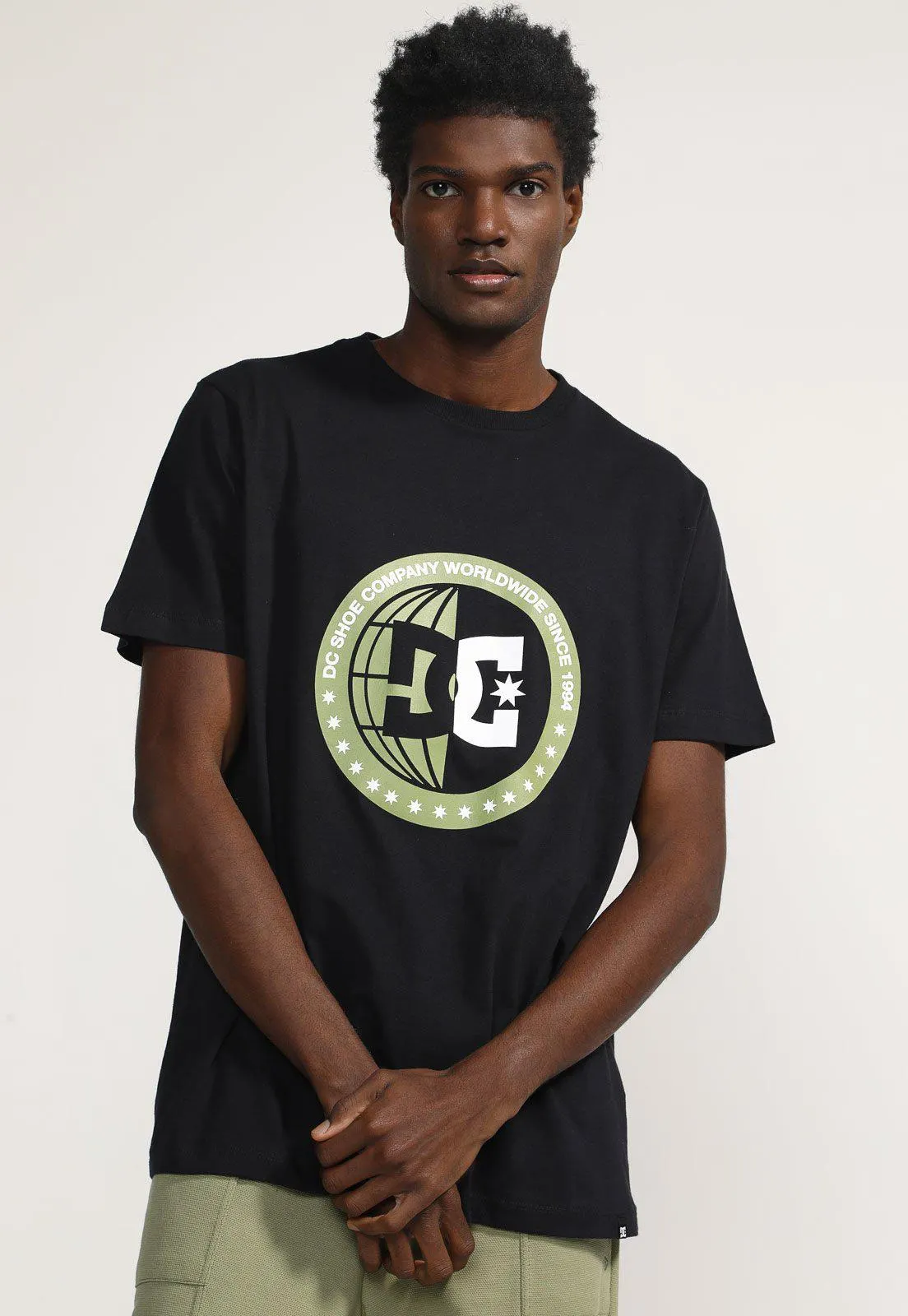 Camiseta DC Shoes Slip Circle Star Preta