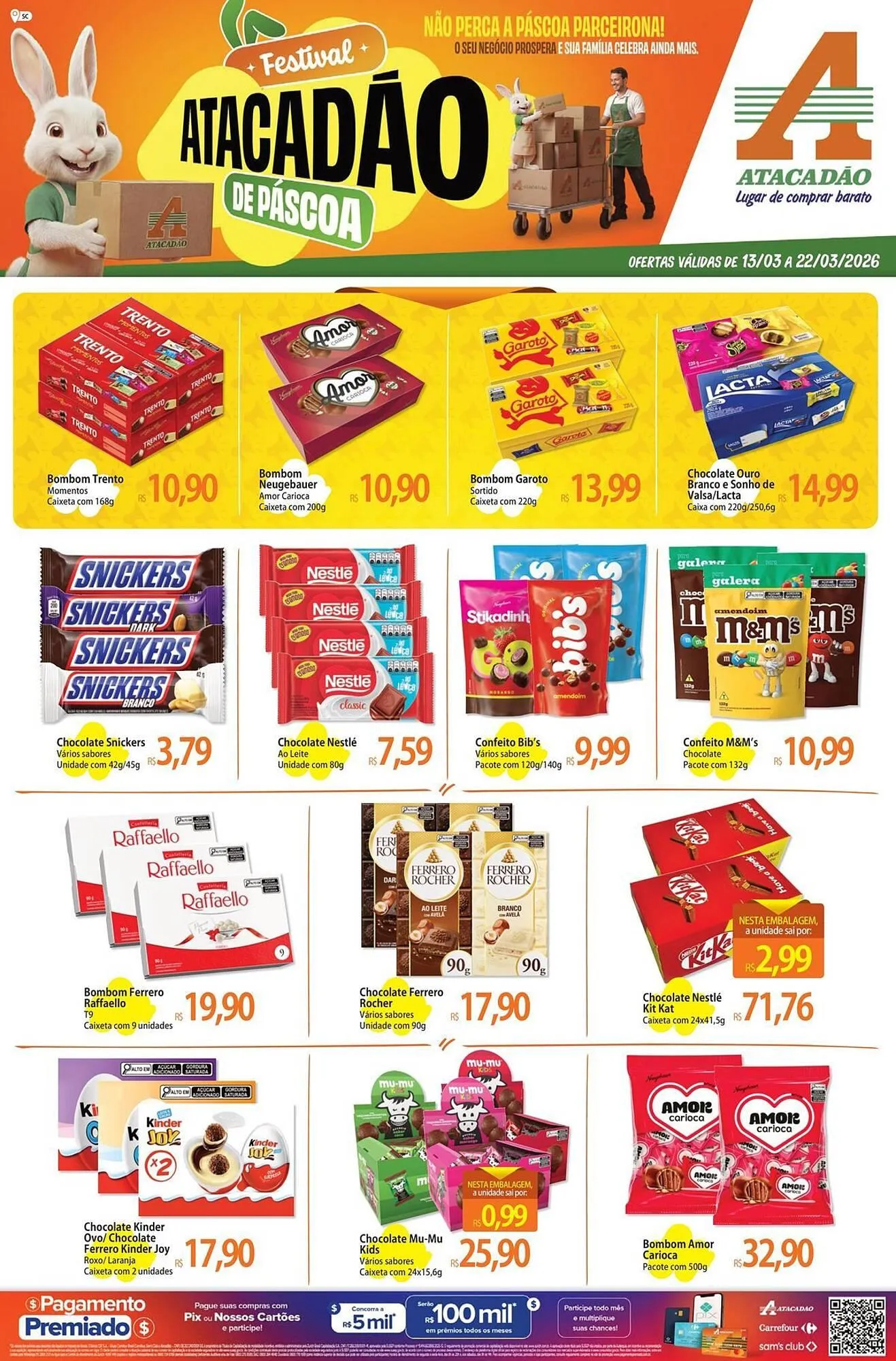 Encarte de Folheto Atacadão 13 de março até 22 de março 2026 - Pagina 1